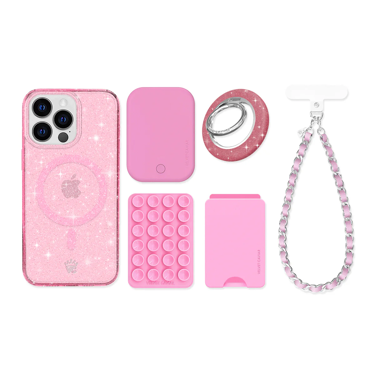 Pink Stardust Glitter iPhone Bundle Set - Image 8
