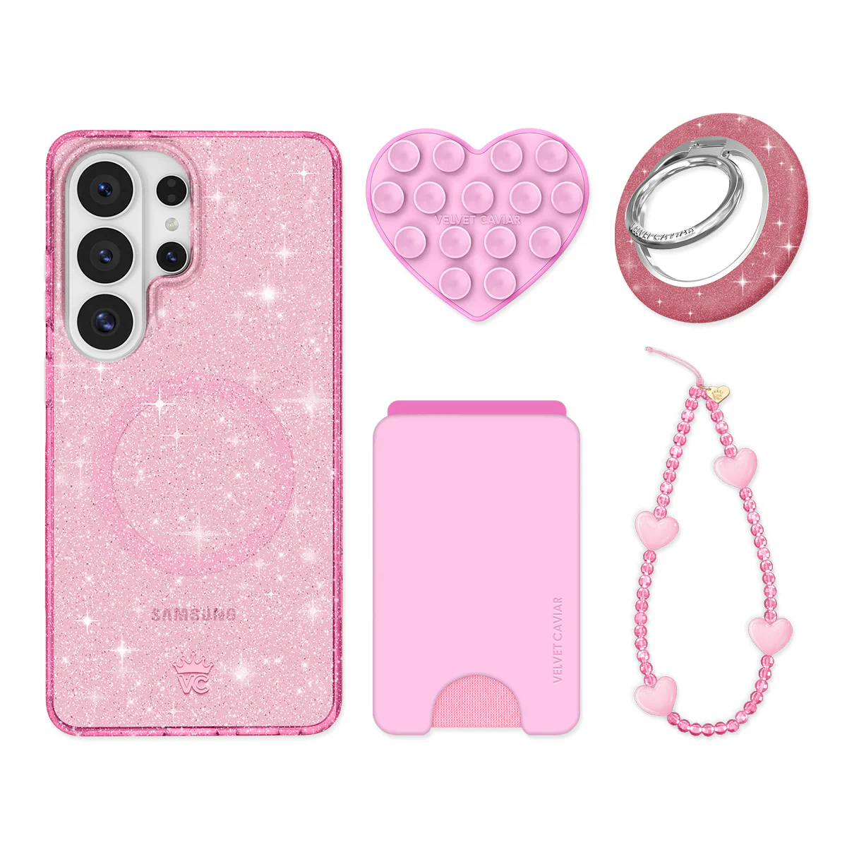 Pink Stardust Glitter Samsung Bundle Set - Image 3