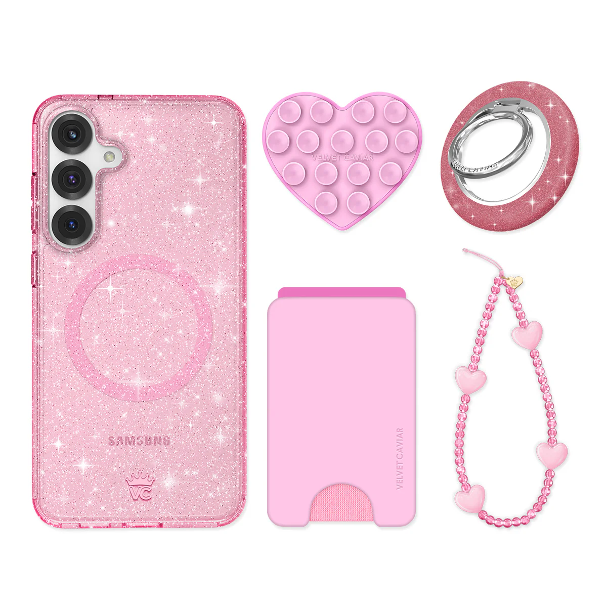 Pink Stardust Glitter Samsung Bundle Set - Image 4