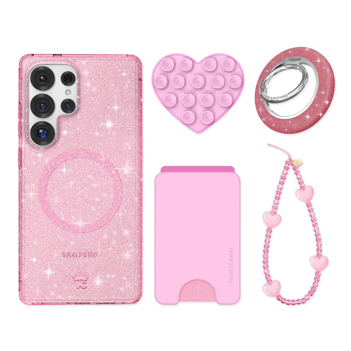 Pink Stardust Glitter Samsung Bundle Set - Image 6