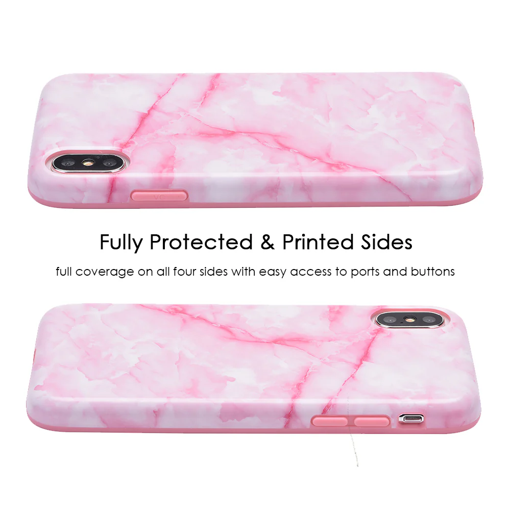 Pink Streak Marble iPhone Case - Image 10