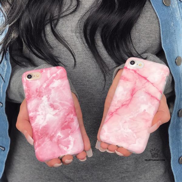 Pink Streak Marble iPhone Case - Image 12