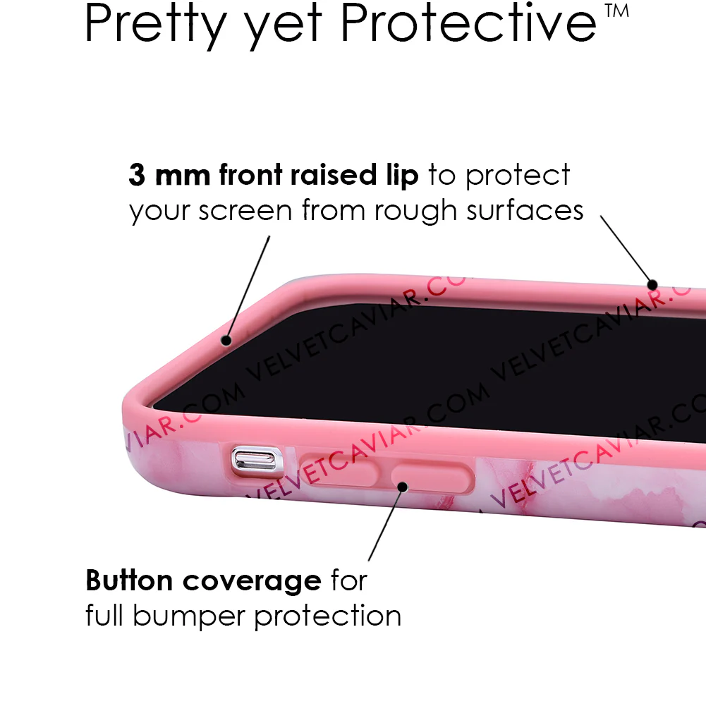 Pink Streak Marble iPhone Case - Image 9