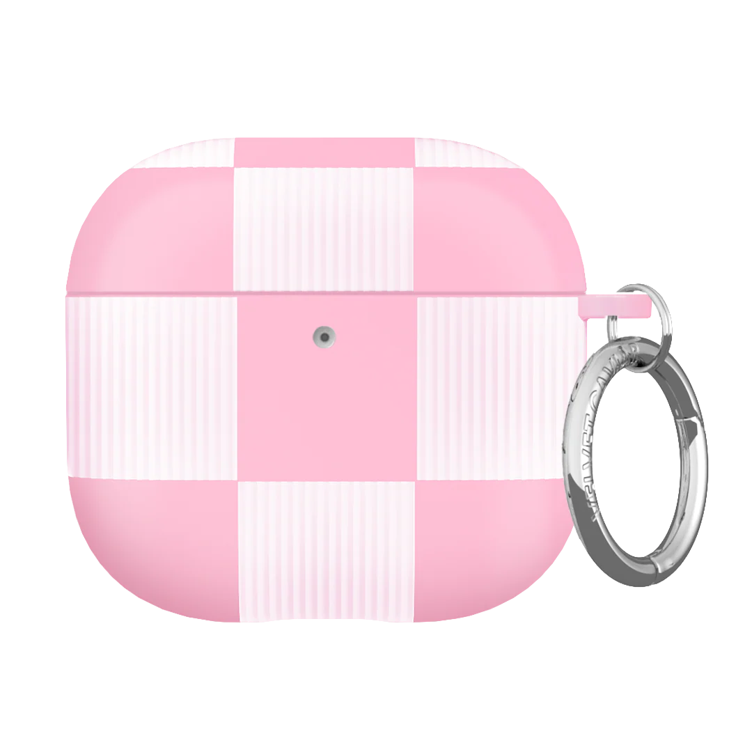 Pink Vibe Checkered AirPod Case - Image 16