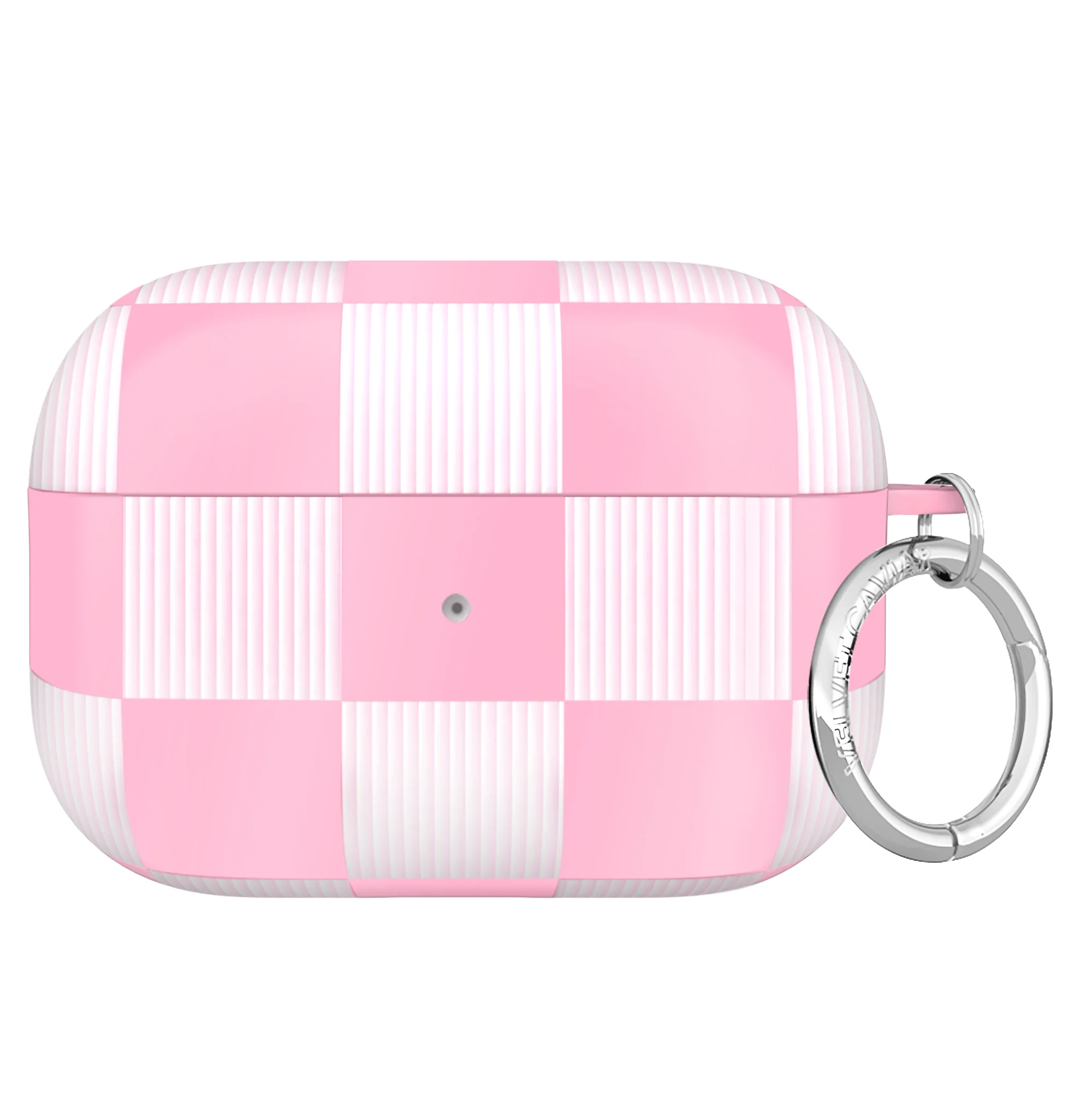 Pink Vibe Checkered AirPod Case - Image 21