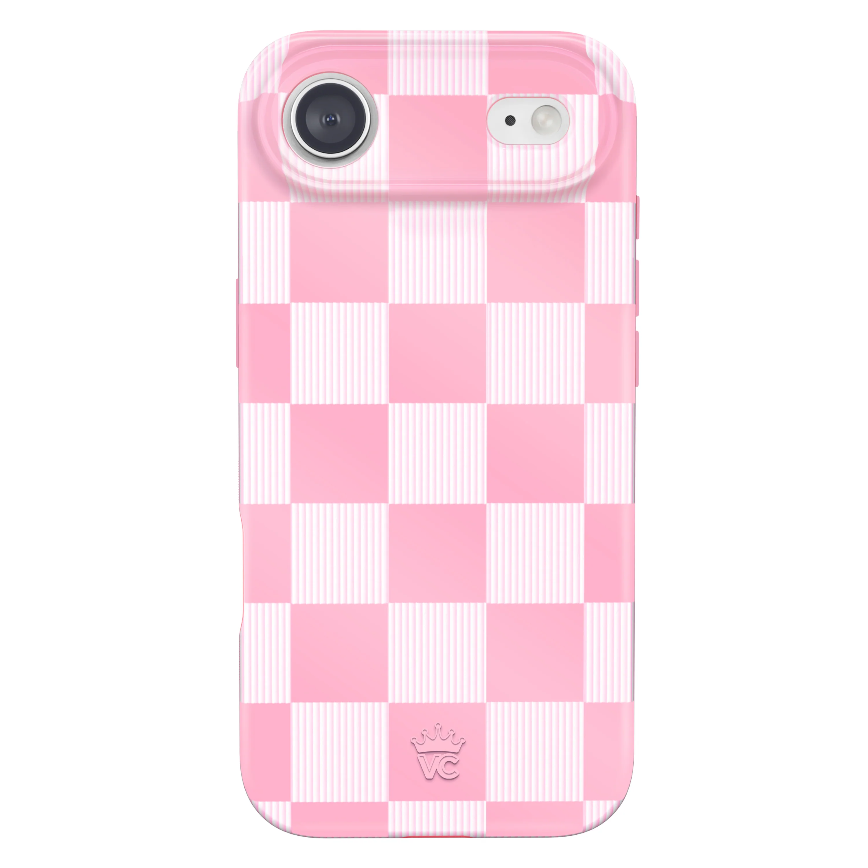 Pink Vibe Checkered iPhone Case - Image 101