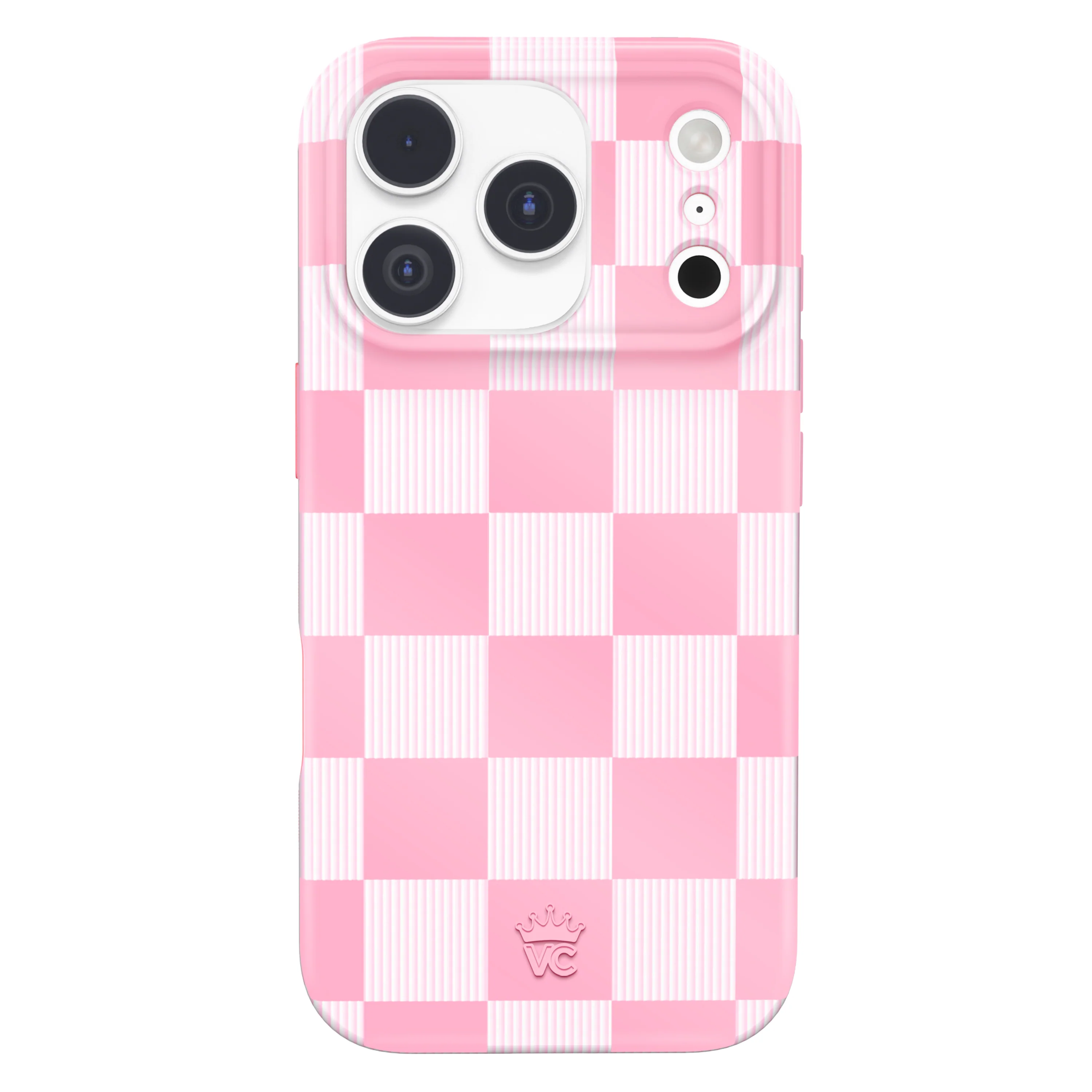 Pink Vibe Checkered iPhone Case - Image 106