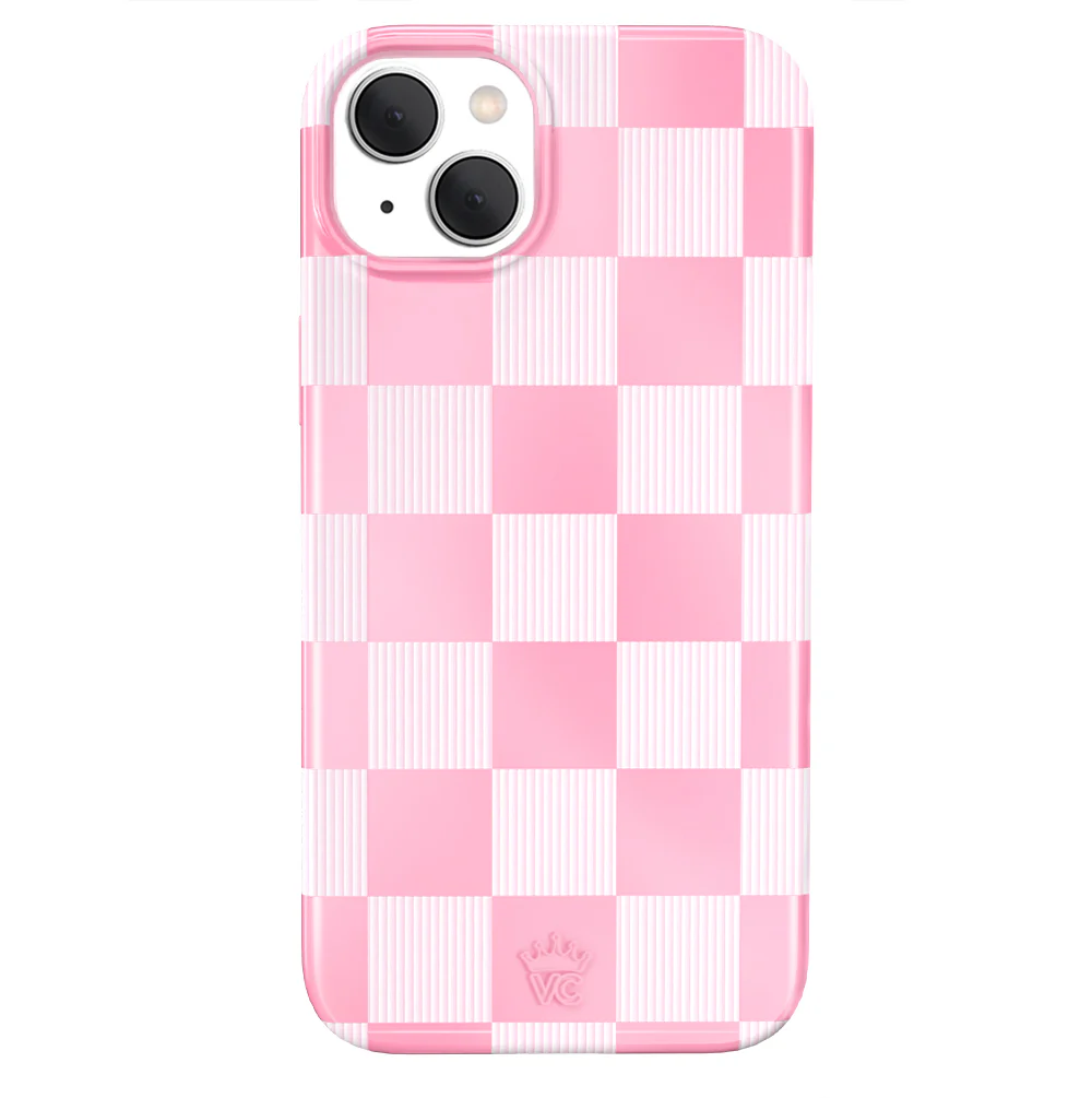 Pink Vibe Checkered iPhone Case - Image 11