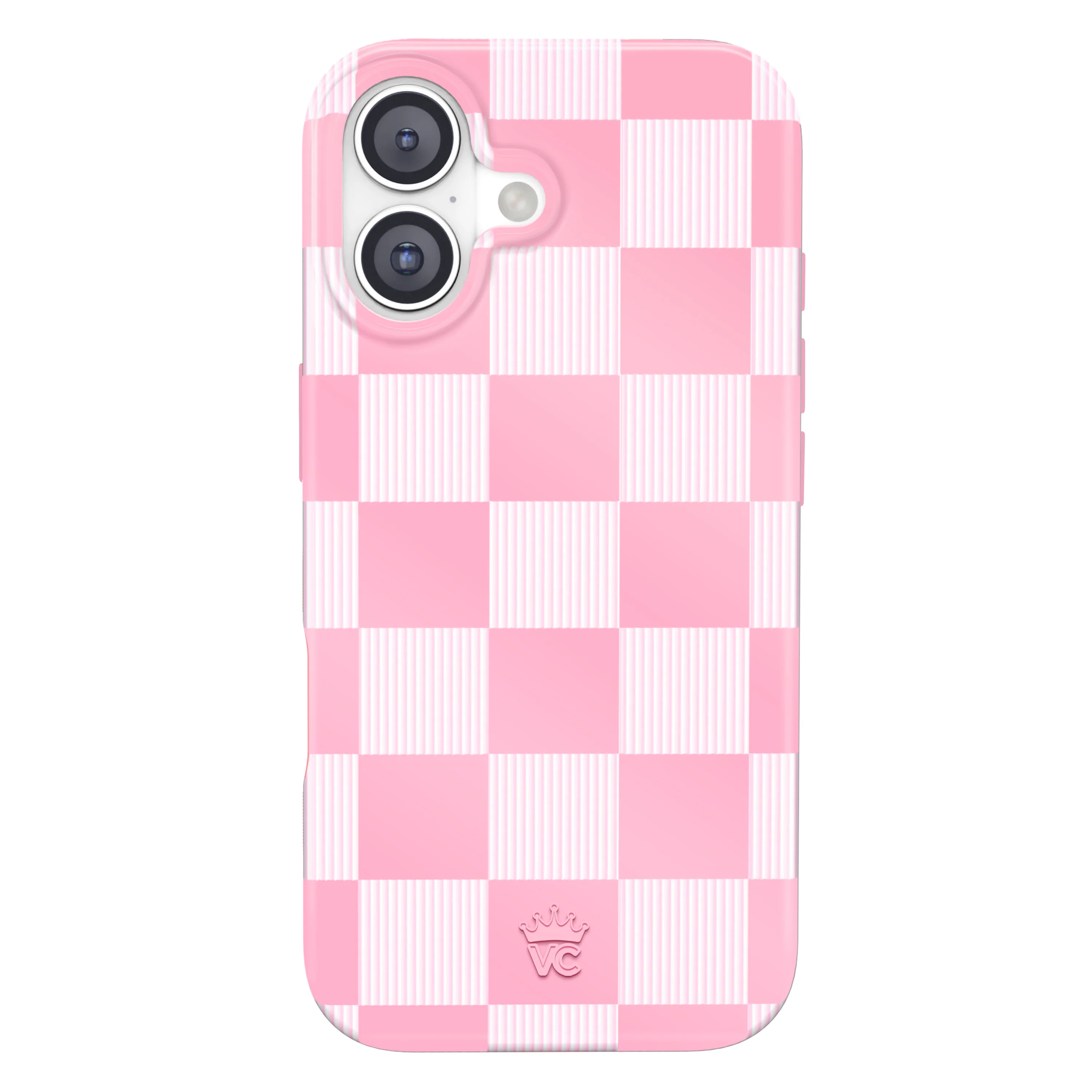 Pink Vibe Checkered iPhone Case - Image 111