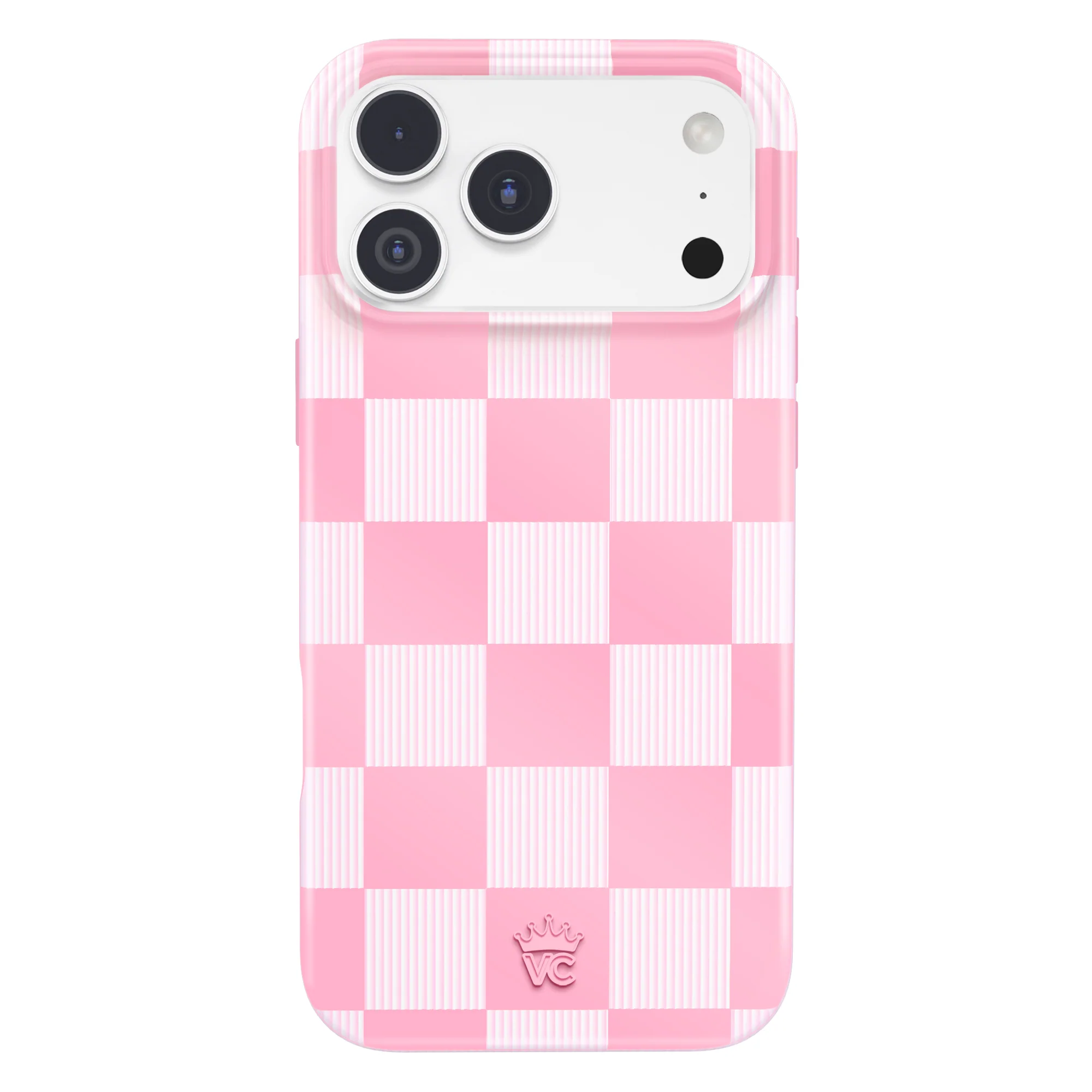 Pink Vibe Checkered iPhone Case - Image 116