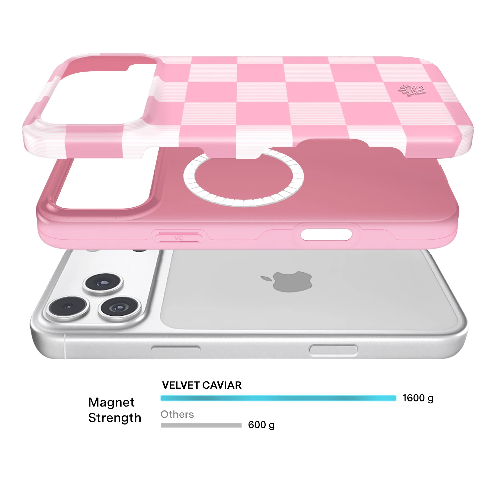 Pink Vibe Checkered iPhone Case - Image 119