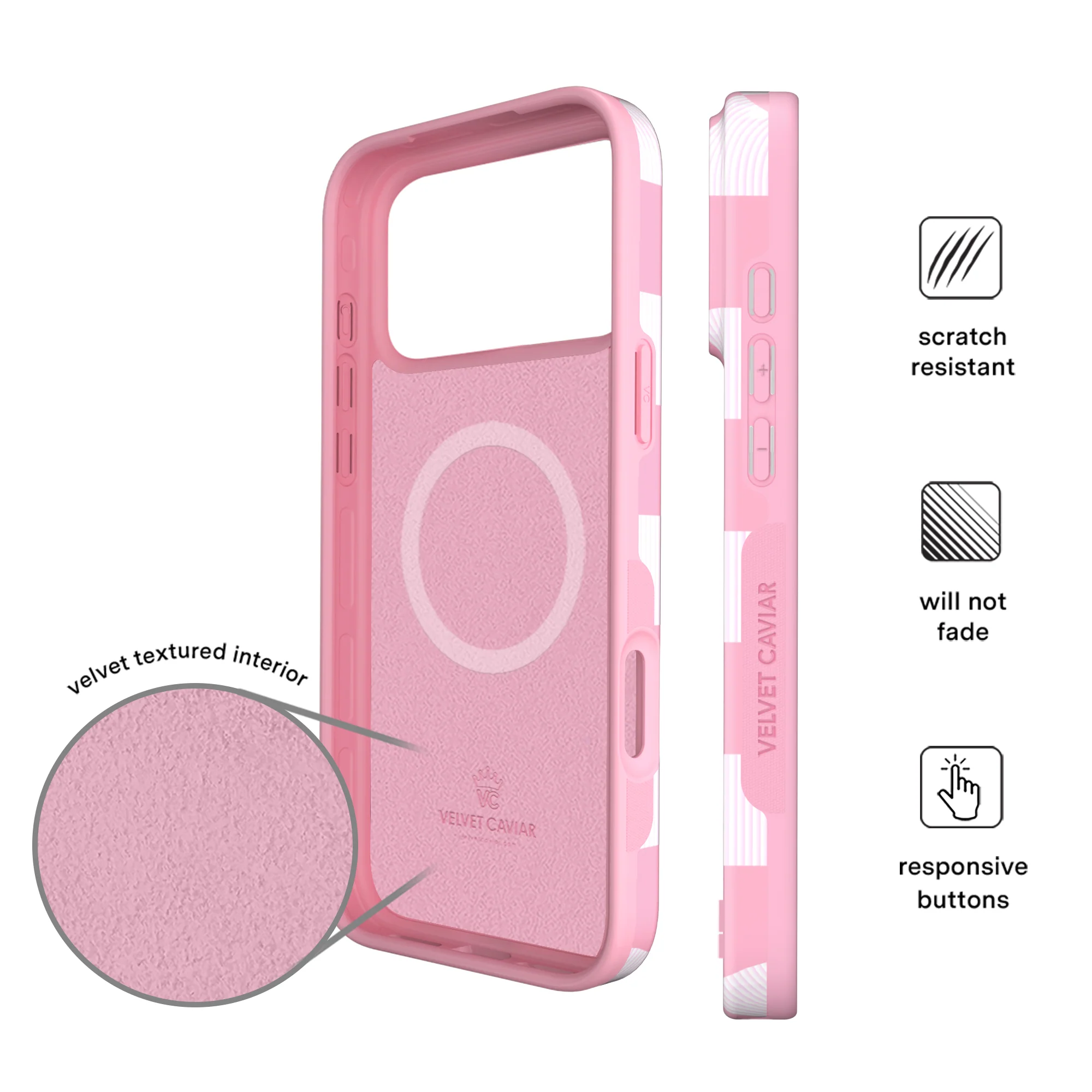 Pink Vibe Checkered iPhone Case - Image 120