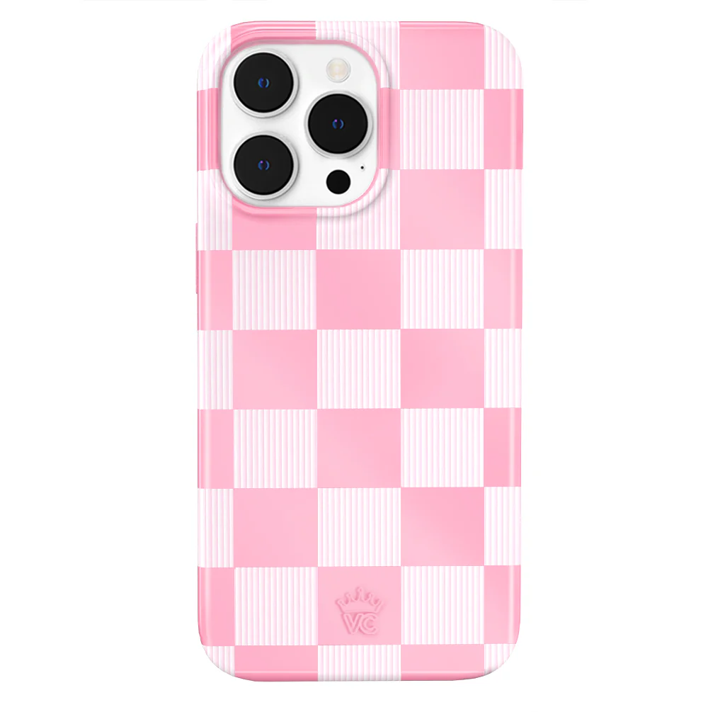 Pink Vibe Checkered iPhone Case - Image 21