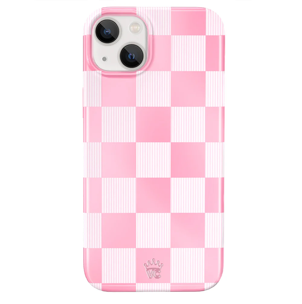 Pink Vibe Checkered iPhone Case - Image 56