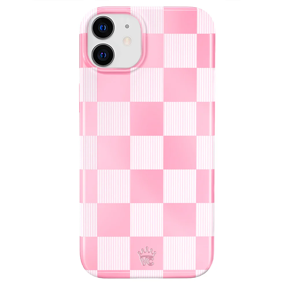 Pink Vibe Checkered iPhone Case - Image 71