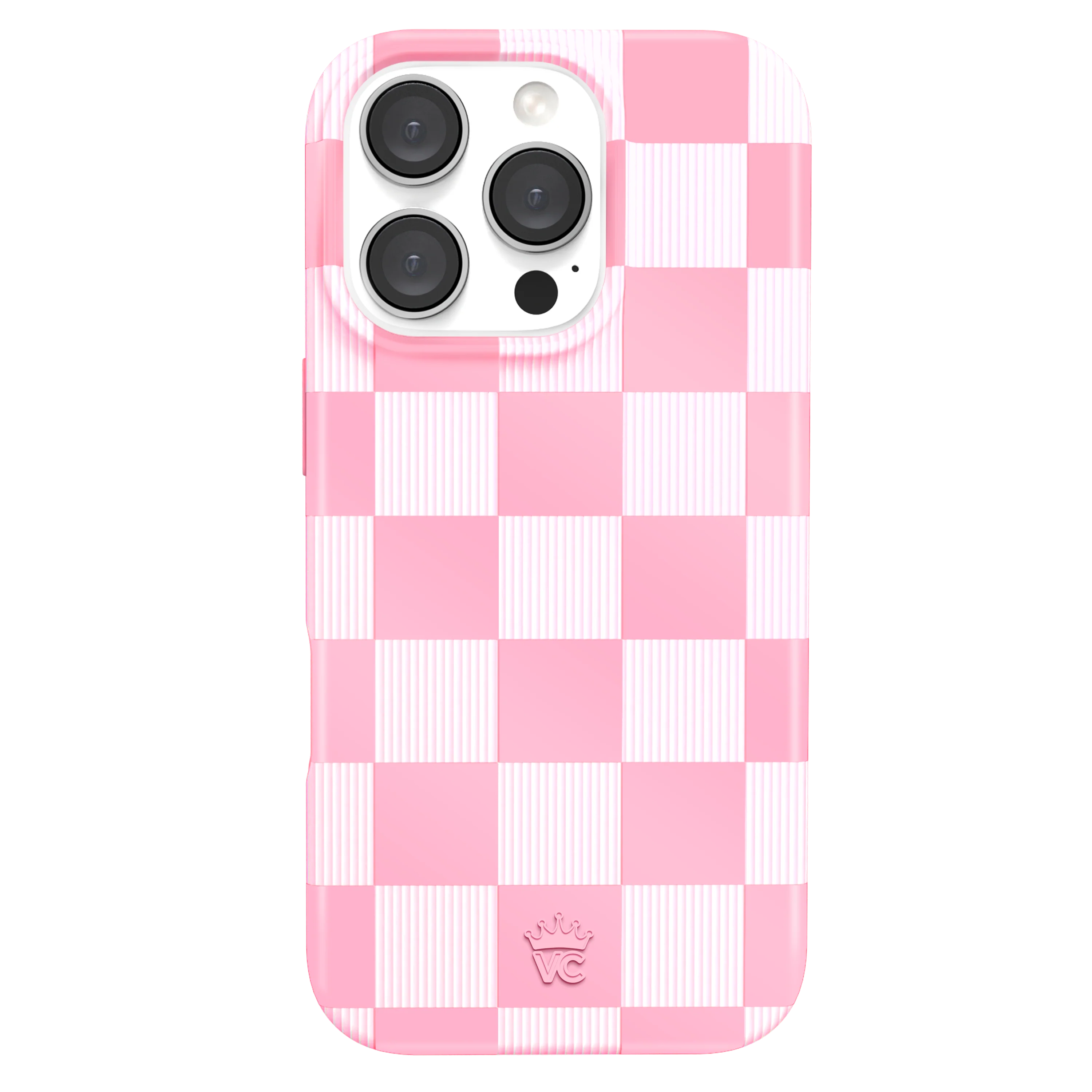 Pink Vibe Checkered iPhone Case - Image 81