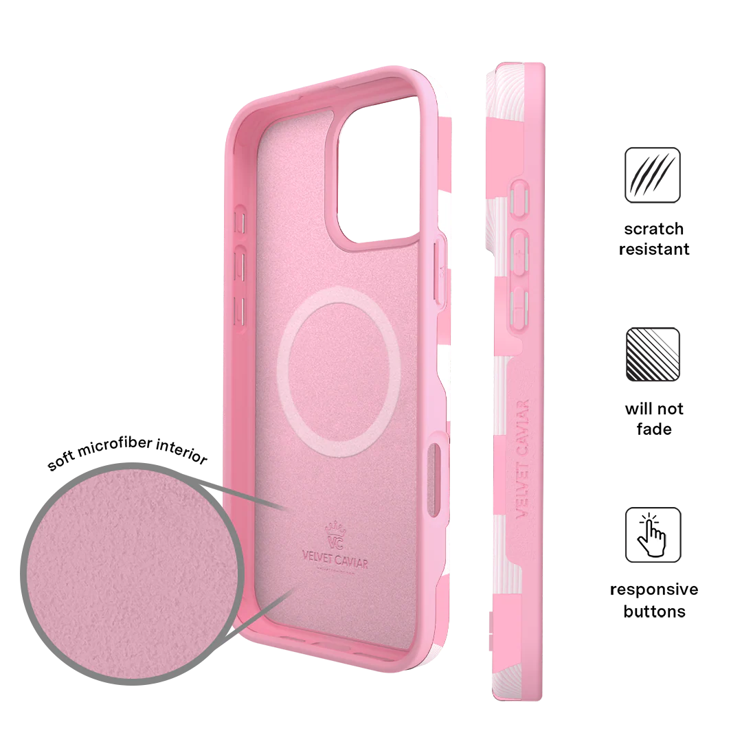Pink Vibe Checkered iPhone Case - Image 85