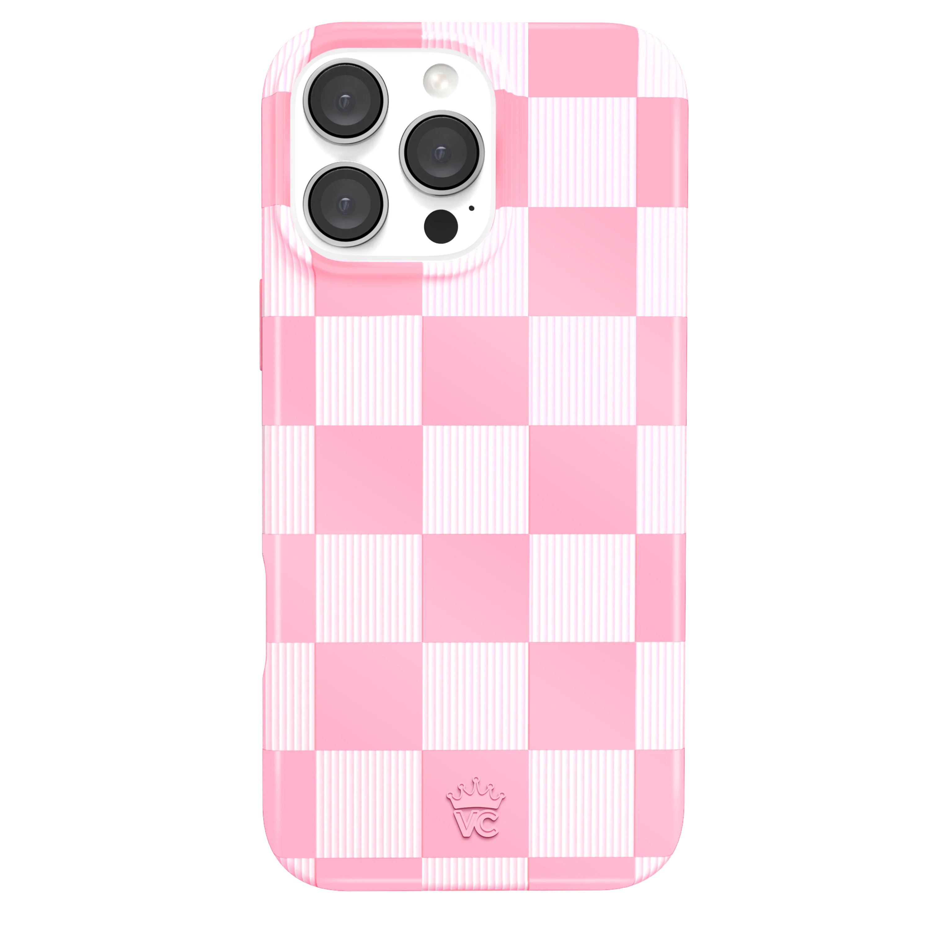 Pink Vibe Checkered iPhone Case - Image 86