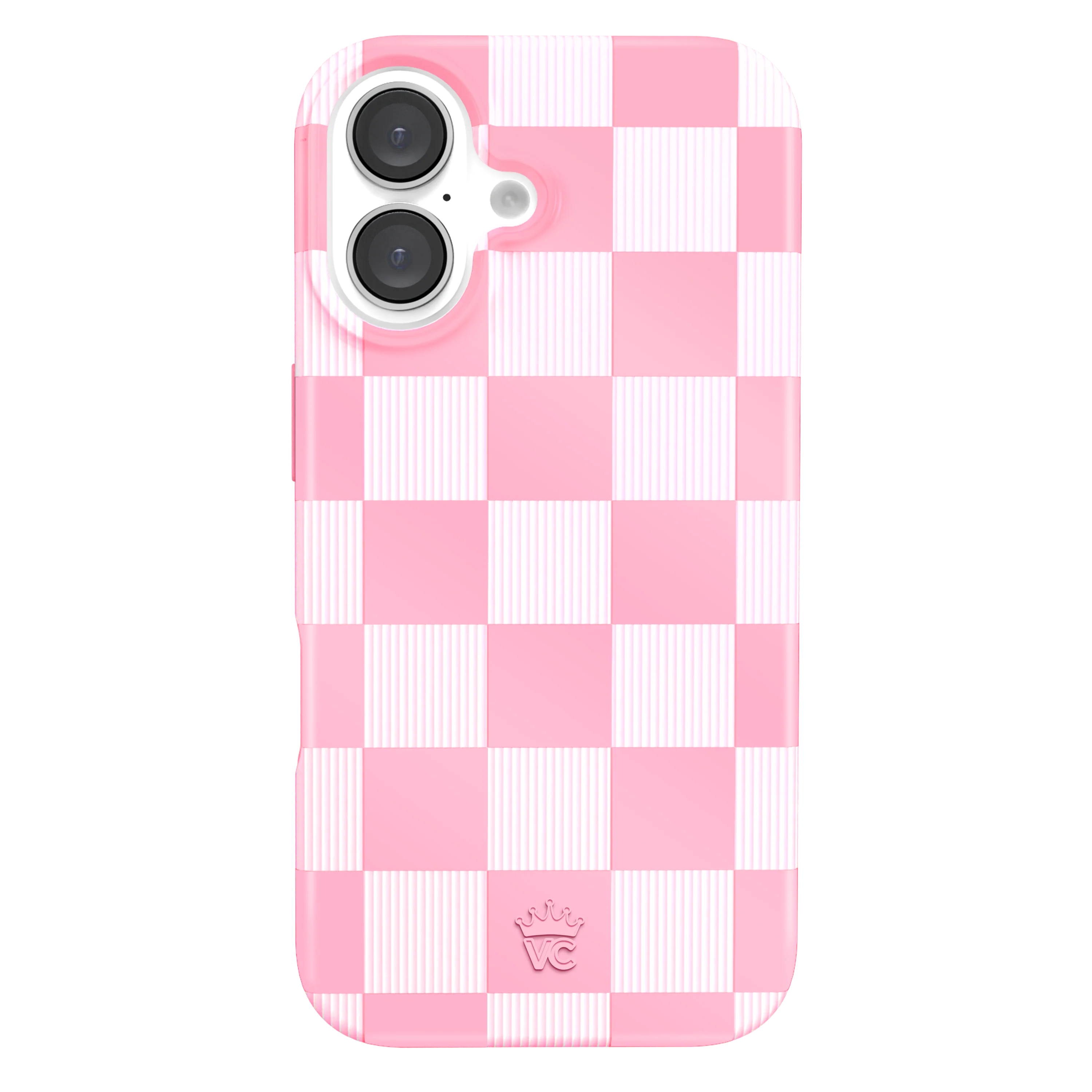 Pink Vibe Checkered iPhone Case - Image 91