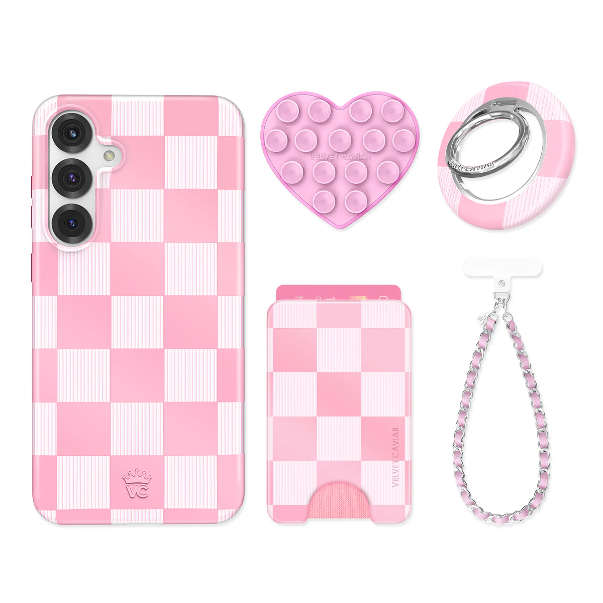 Pink Vibe Checkered Samsung Bundle Set - Image 5