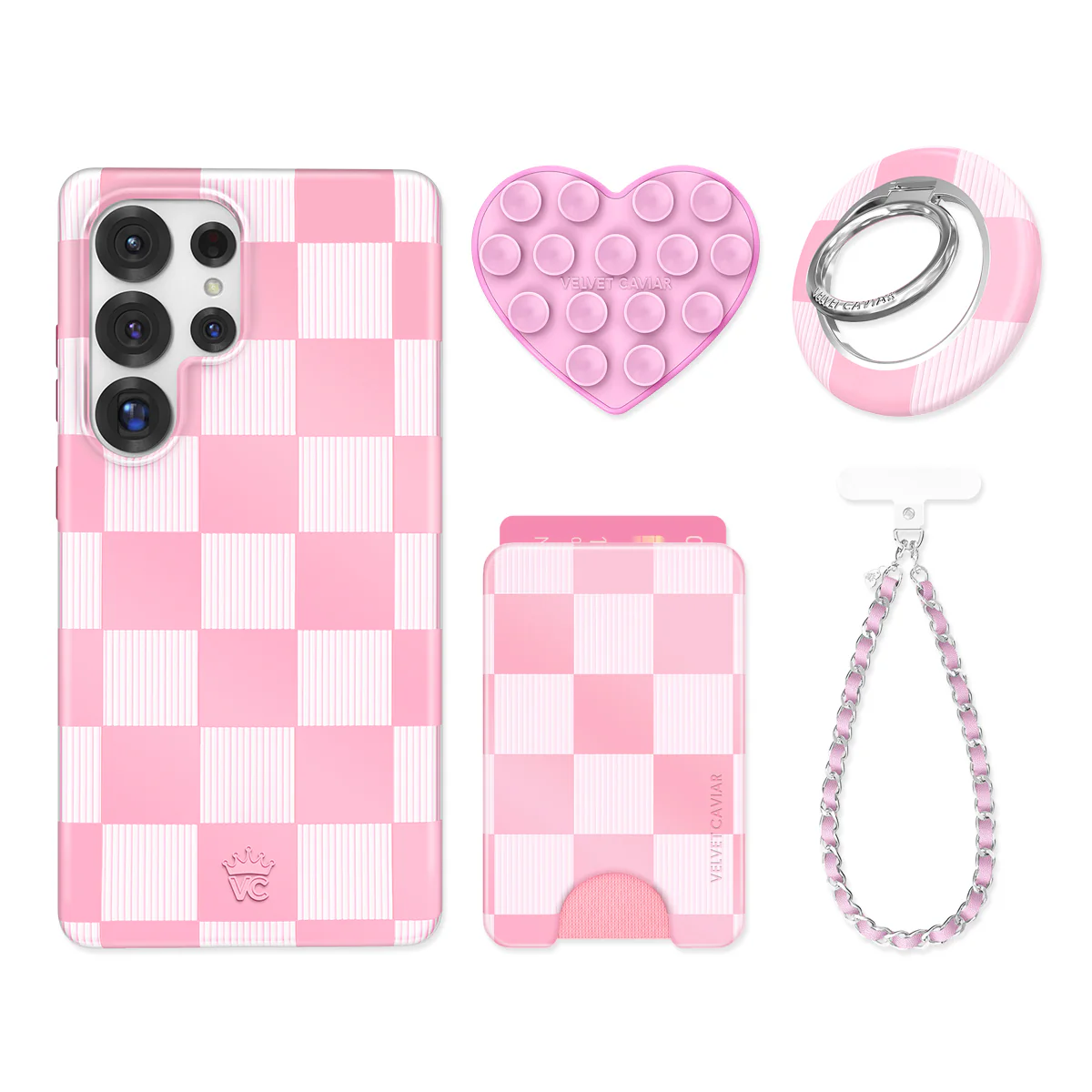 Pink Vibe Checkered Samsung Bundle Set - Image 6