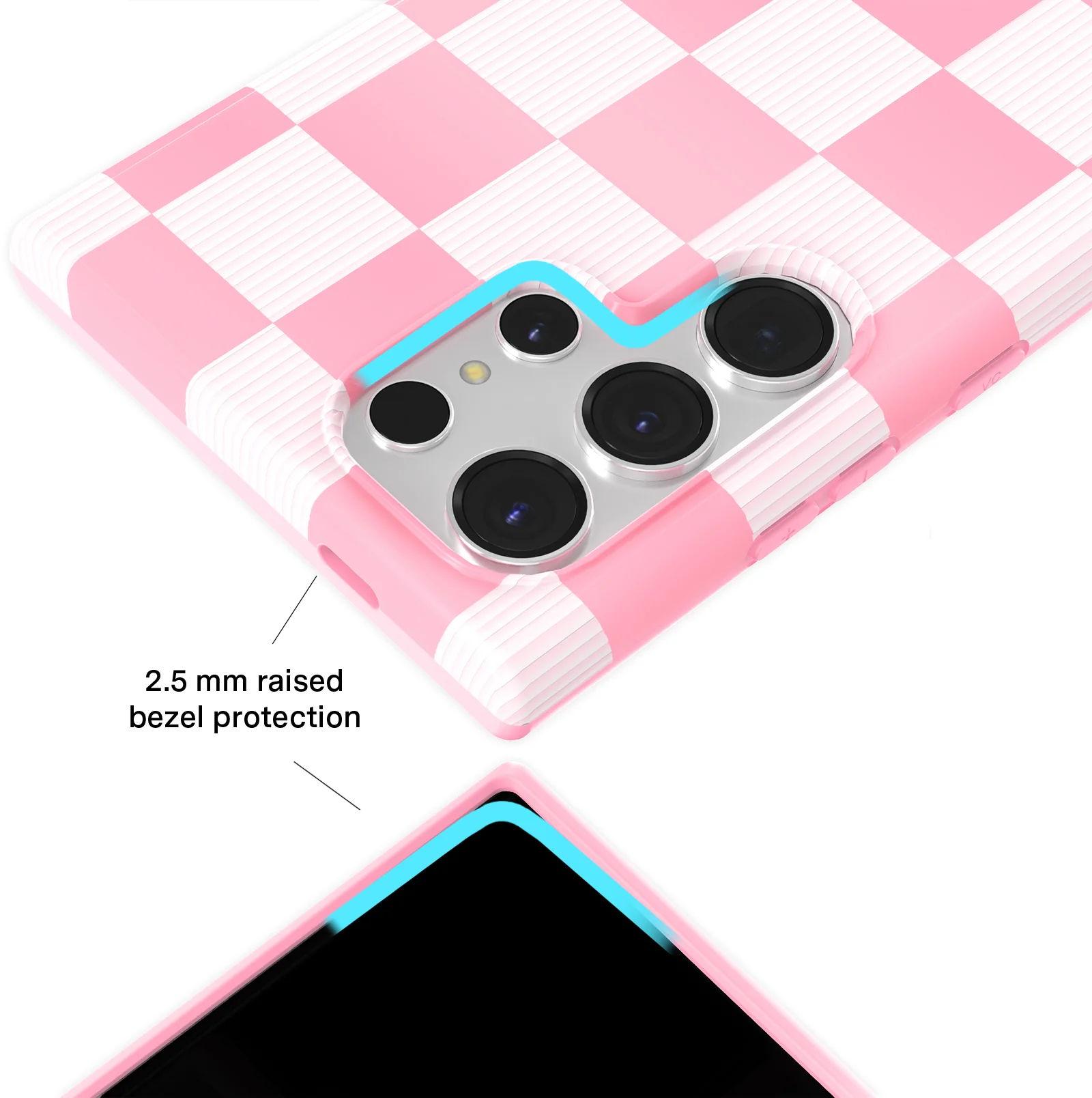 Pink Vibe Checkered Samsung Case - Image 12