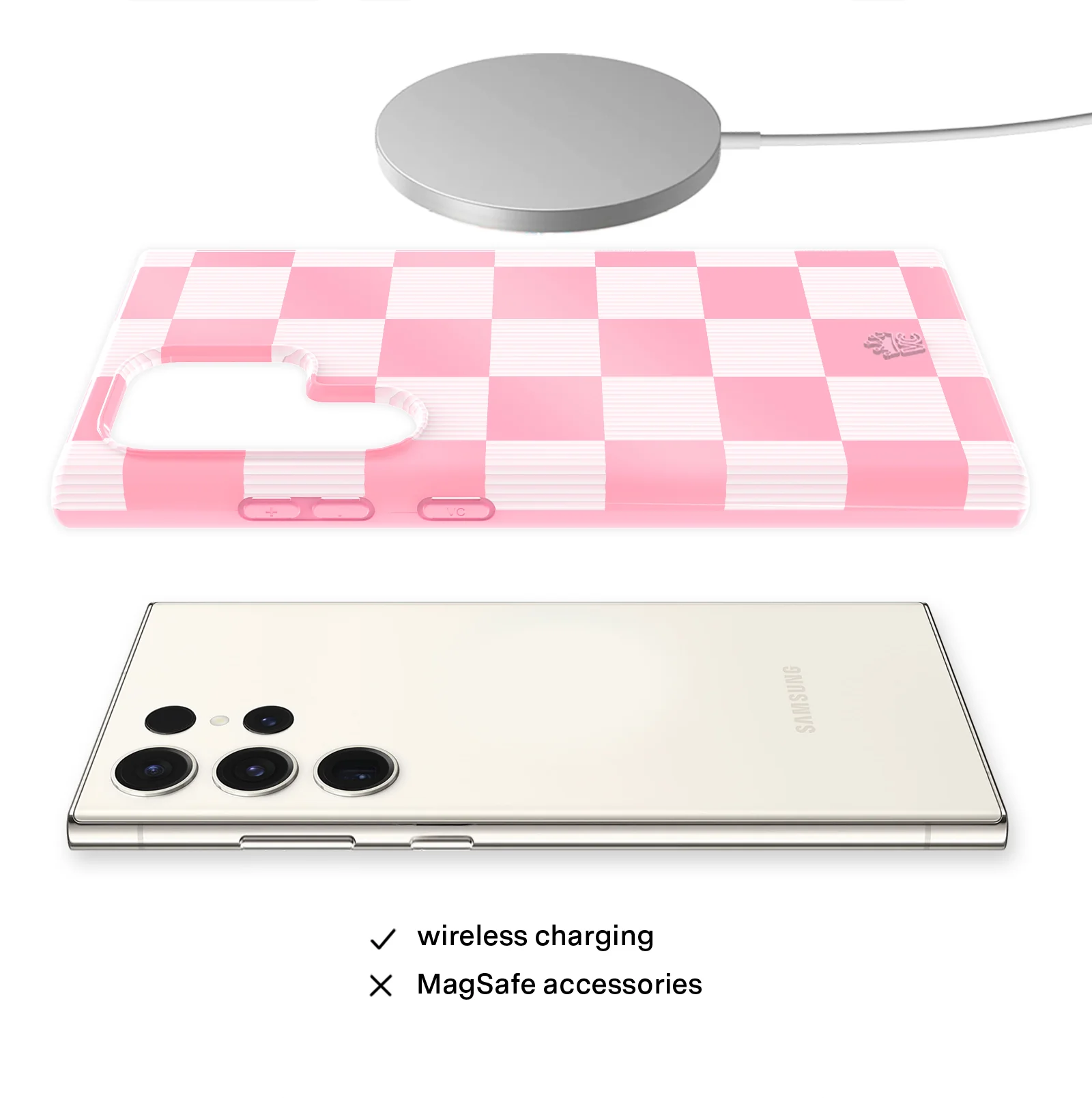Pink Vibe Checkered Samsung Case - Image 13