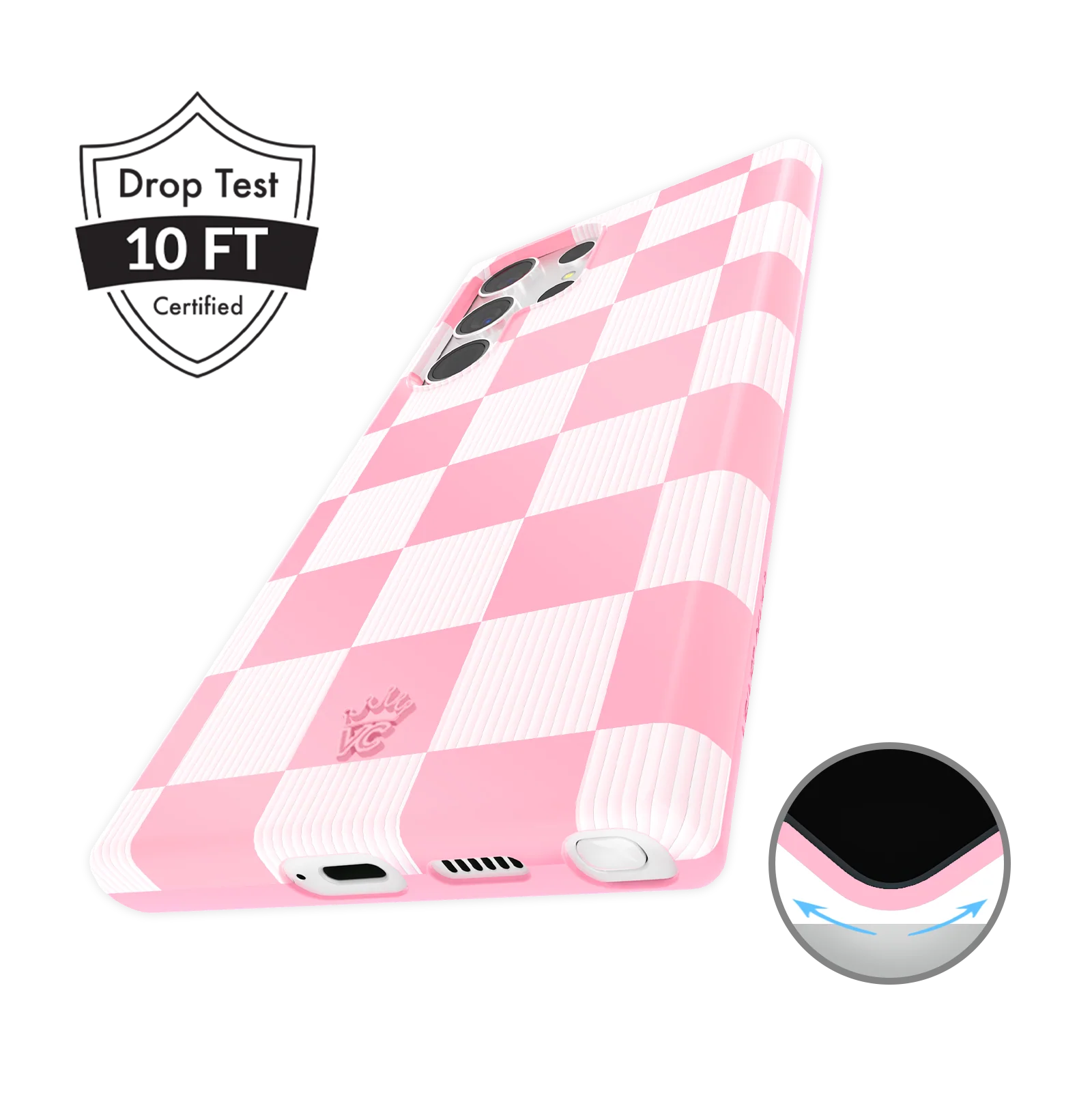 Pink Vibe Checkered Samsung Case - Image 14
