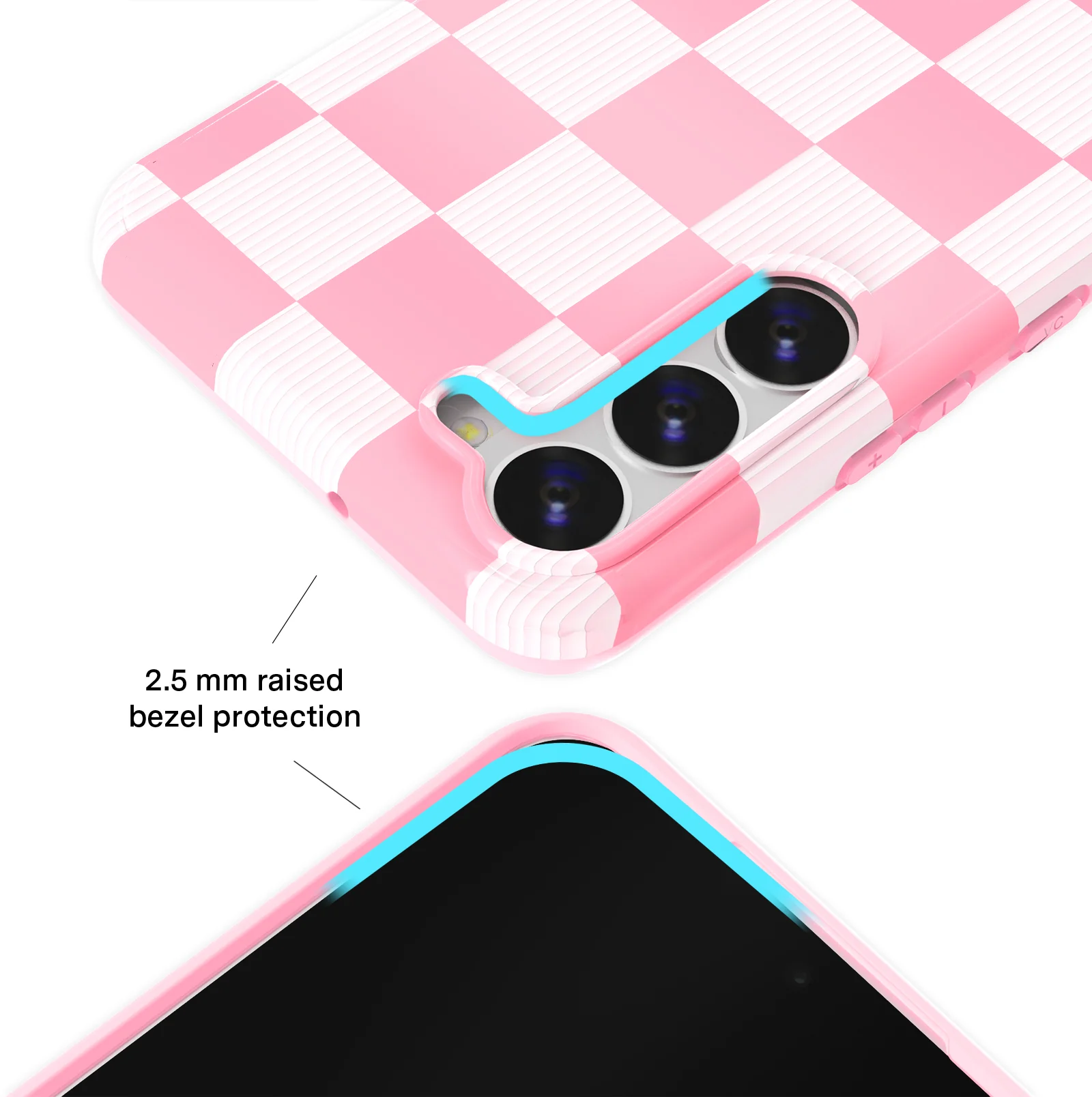 Pink Vibe Checkered Samsung Case - Image 22