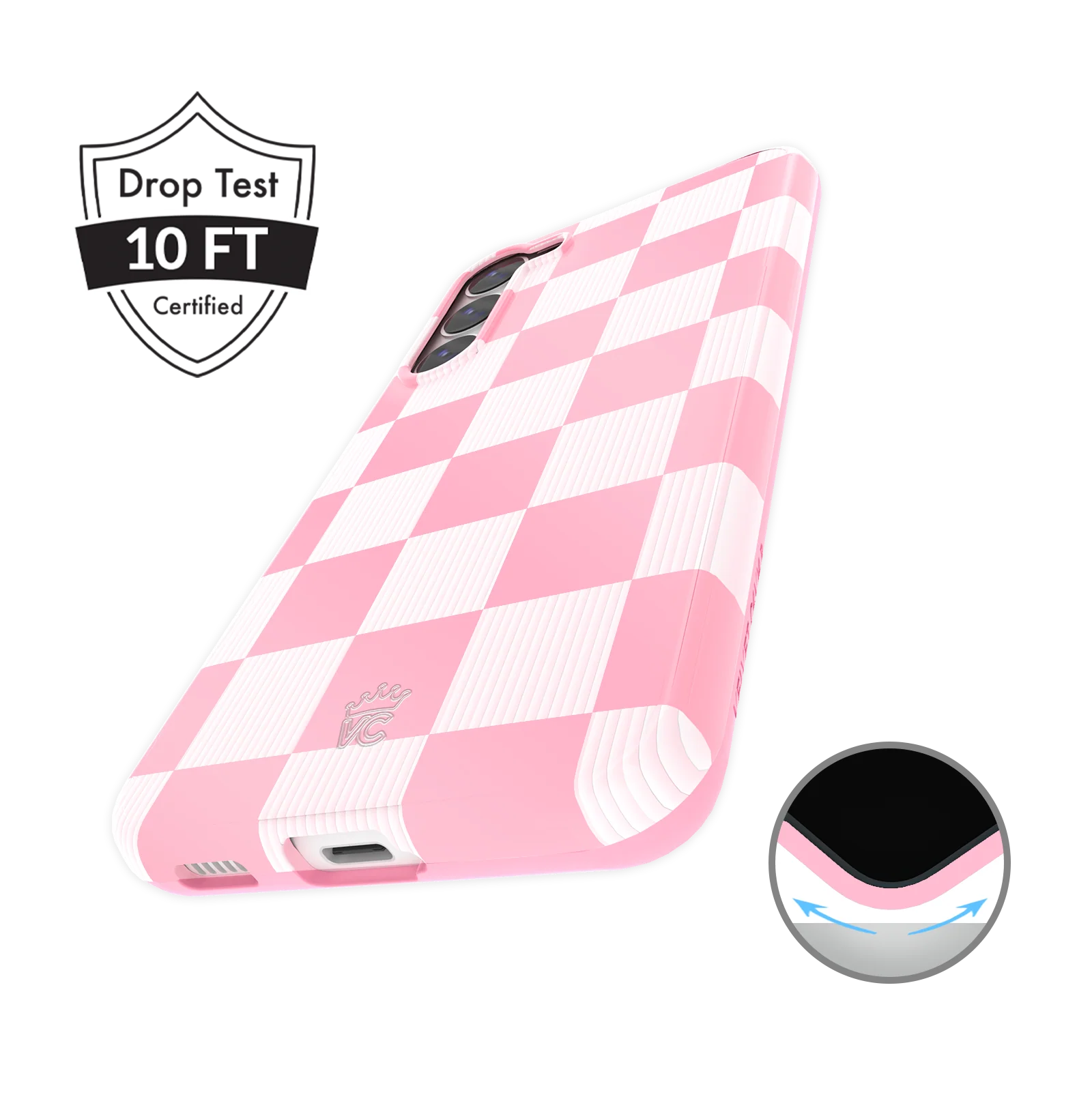 Pink Vibe Checkered Samsung Case - Image 24