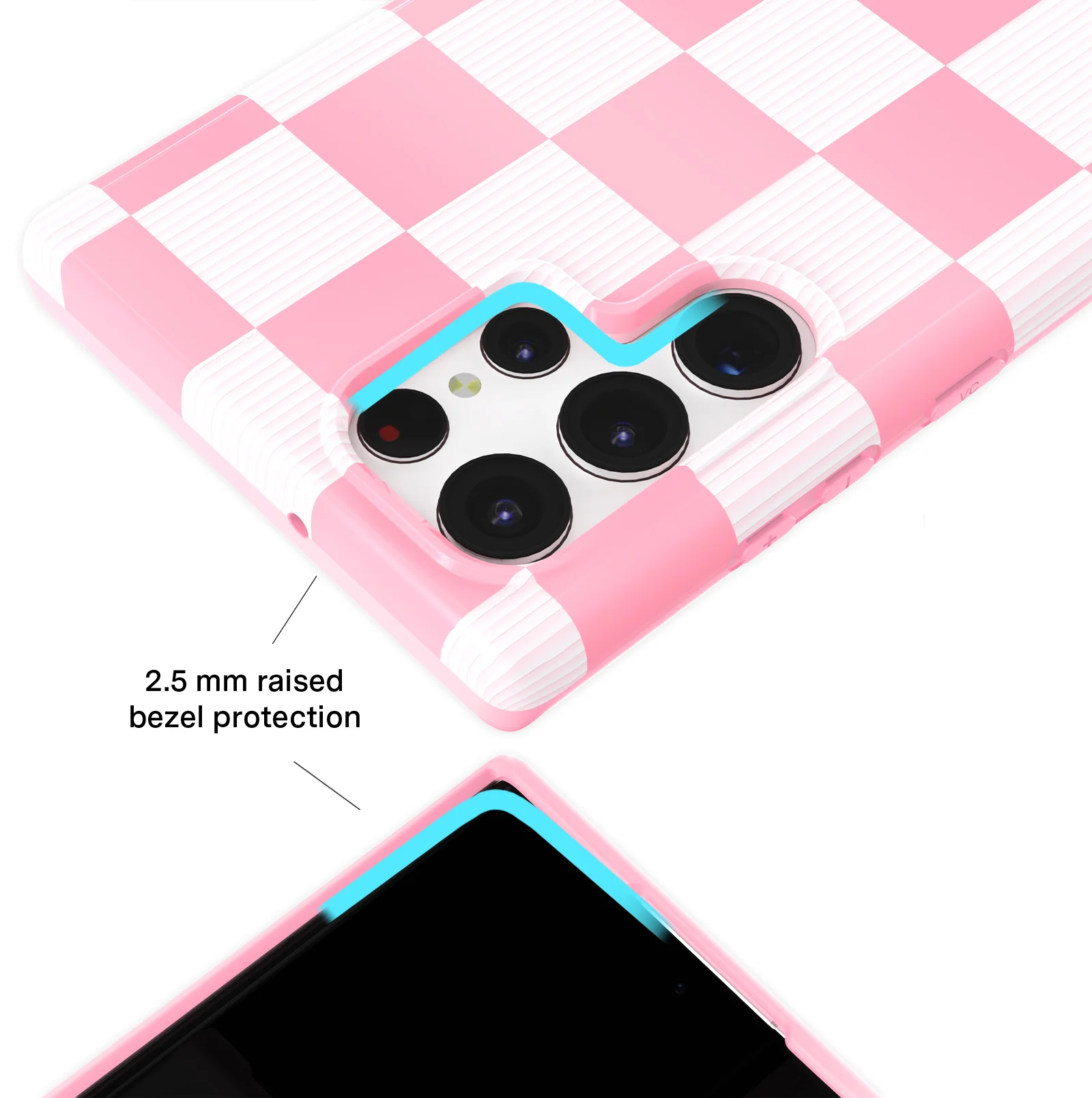 Pink Vibe Checkered Samsung Case - Image 27