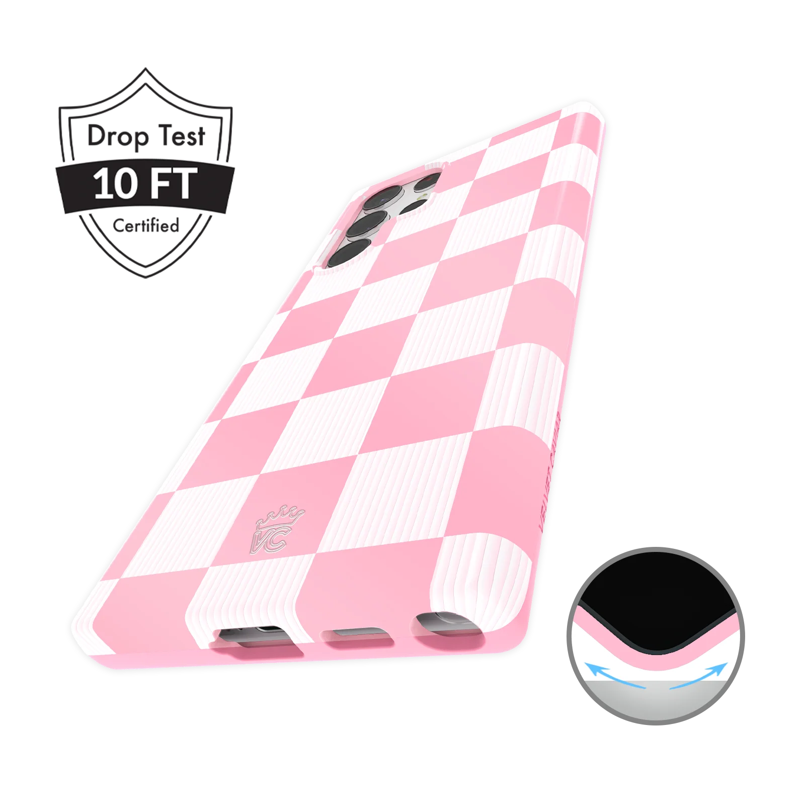 Pink Vibe Checkered Samsung Case - Image 29