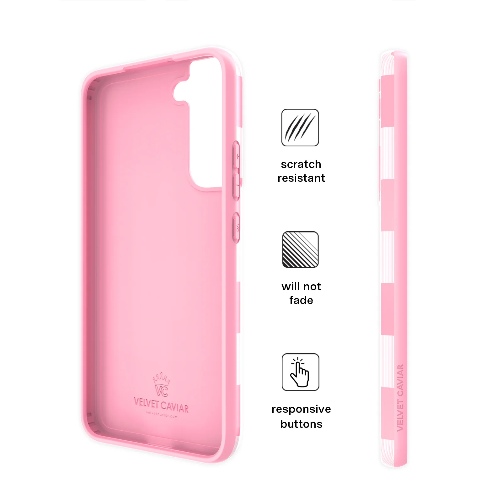 Pink Vibe Checkered Samsung Case - Image 36