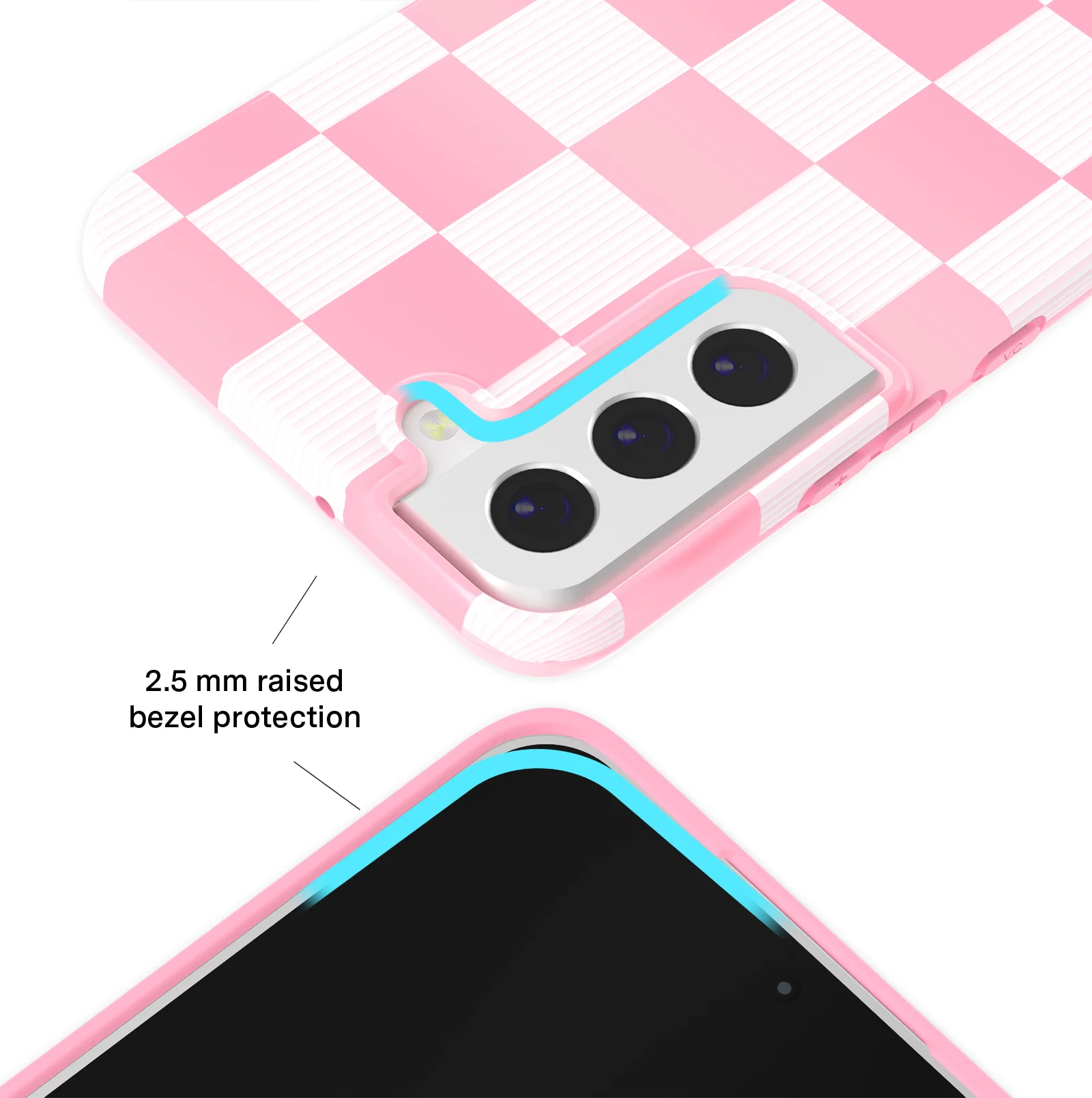 Pink Vibe Checkered Samsung Case - Image 38