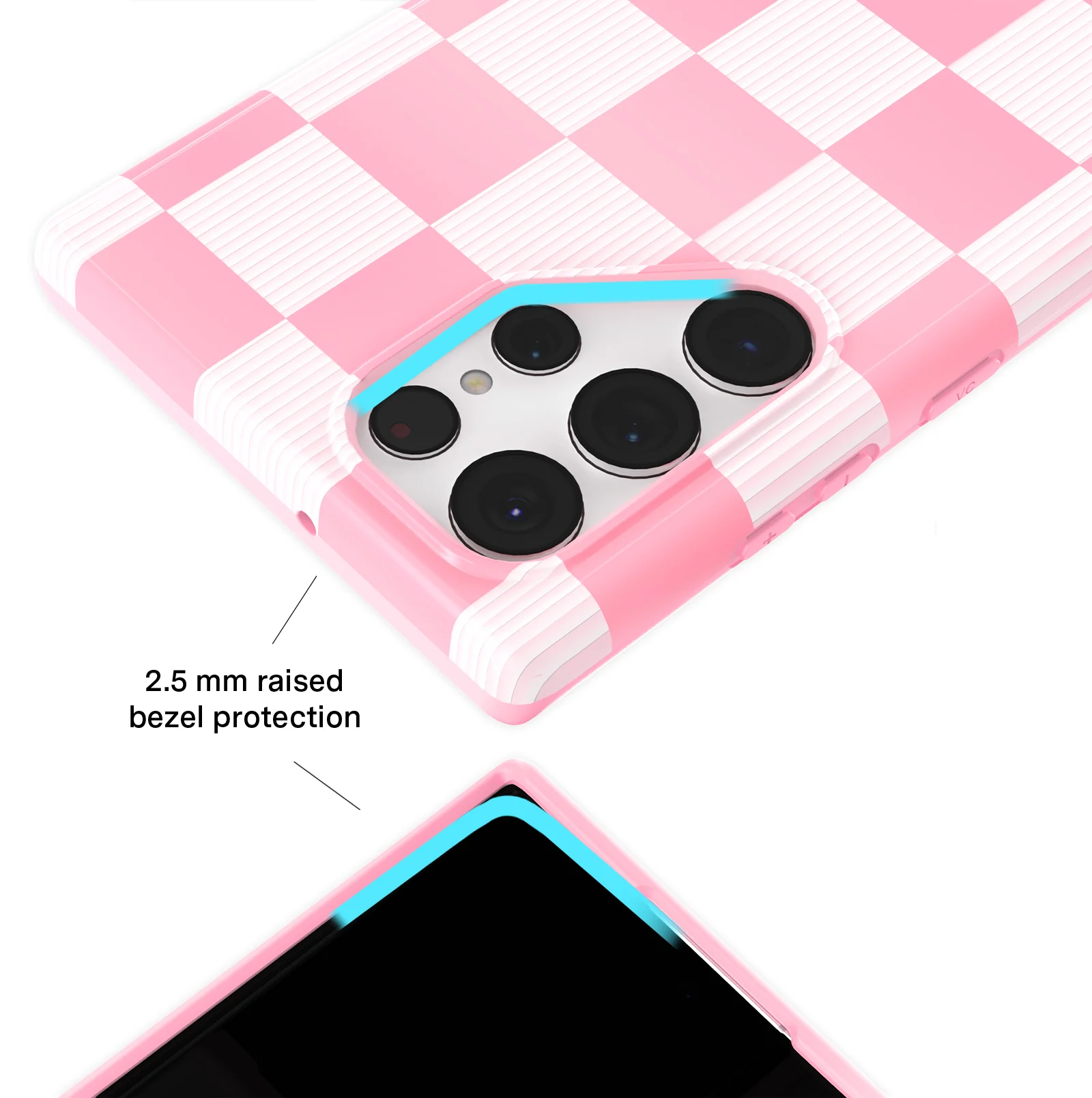 Pink Vibe Checkered Samsung Case - Image 43