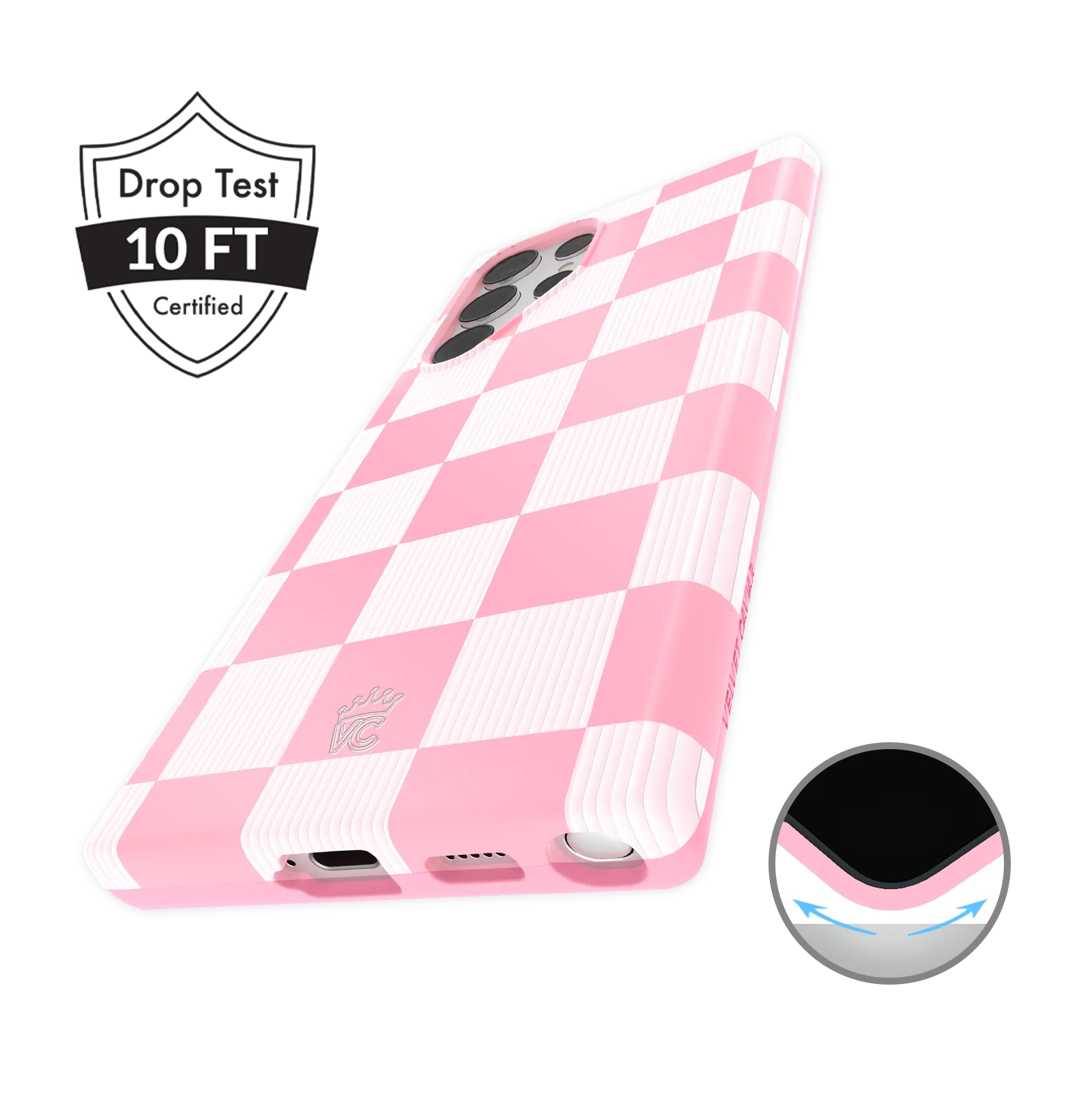 Pink Vibe Checkered Samsung Case - Image 45