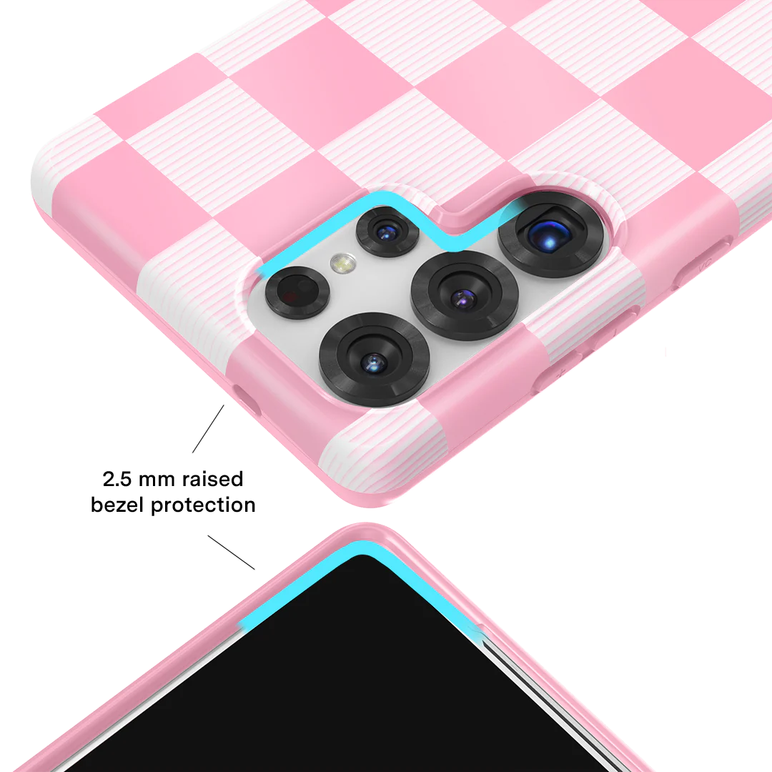 Pink Vibe Checkered Samsung Case - Image 48