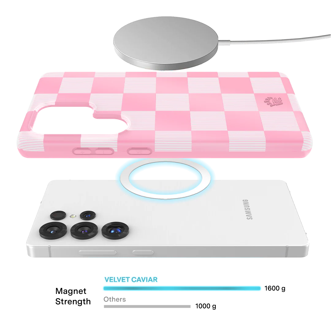 Pink Vibe Checkered Samsung Case - Image 49