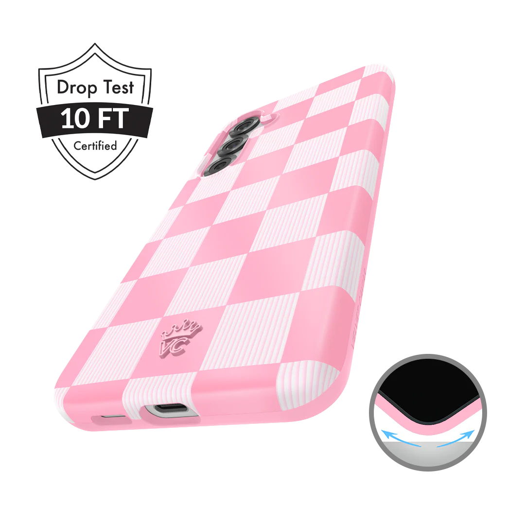 Pink Vibe Checkered Samsung Case - Image 55