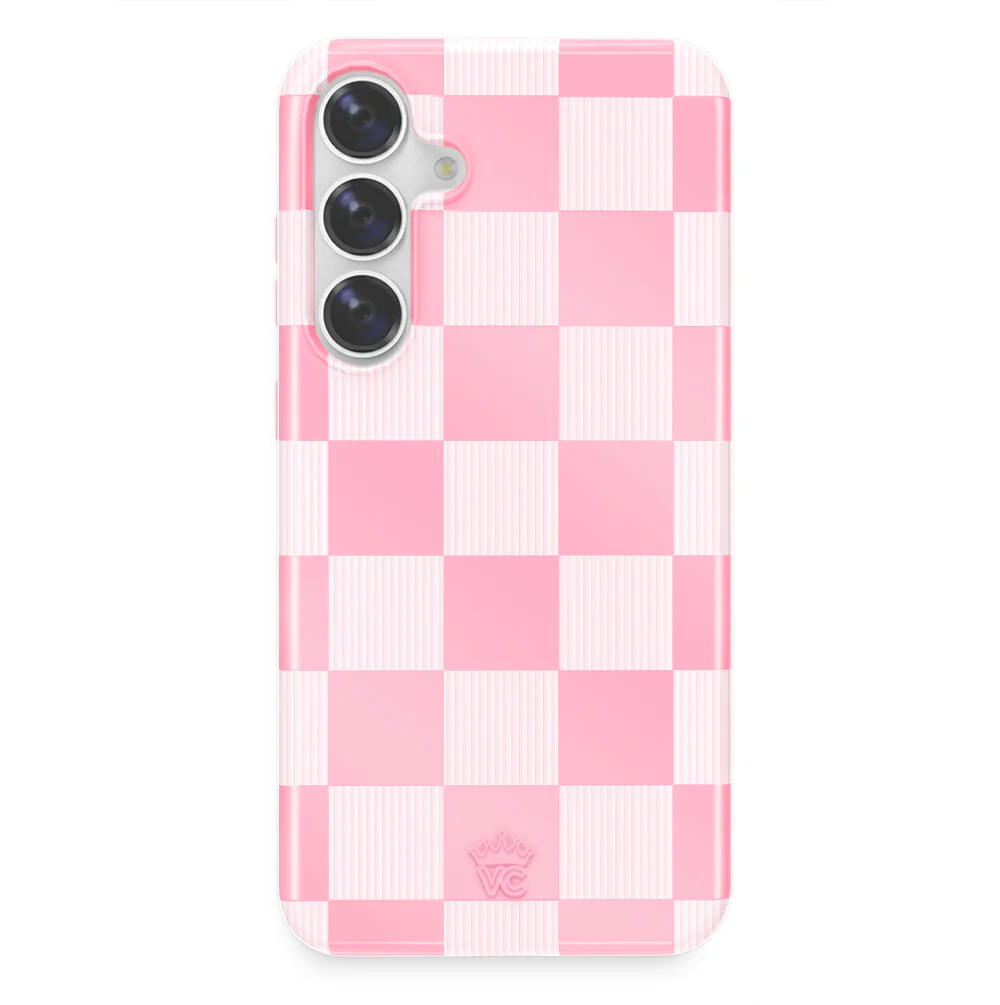 Pink Vibe Checkered Samsung Case - Image 6