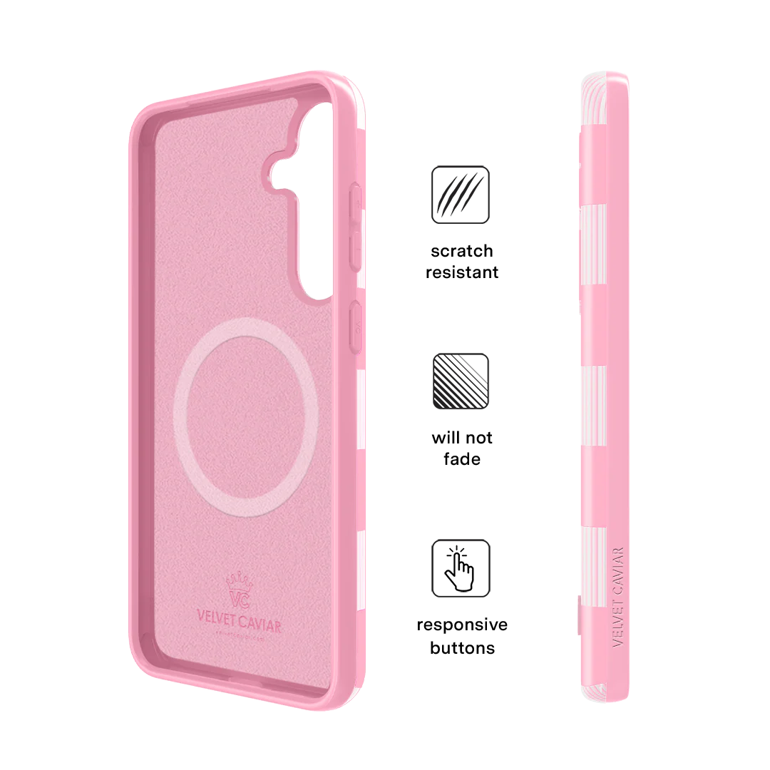 Pink Vibe Checkered Samsung Case - Image 61