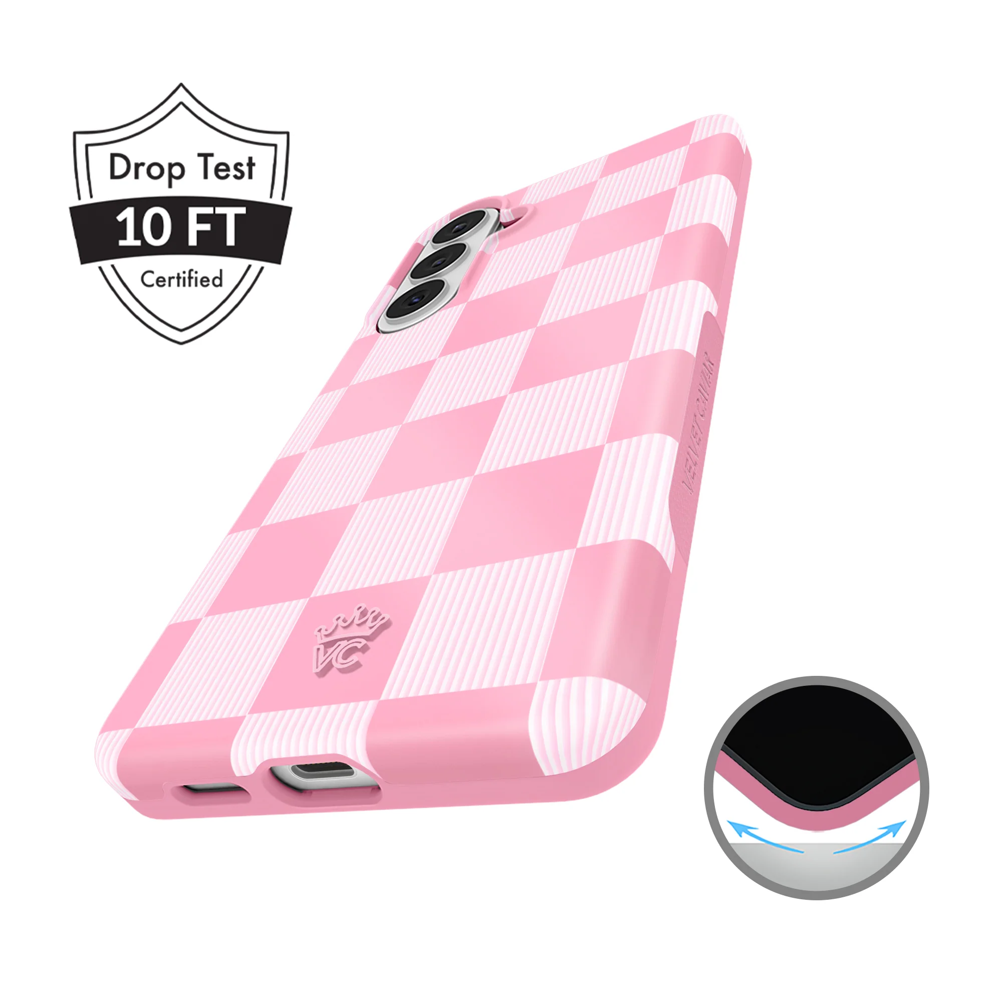 Pink Vibe Checkered Samsung Case - Image 65