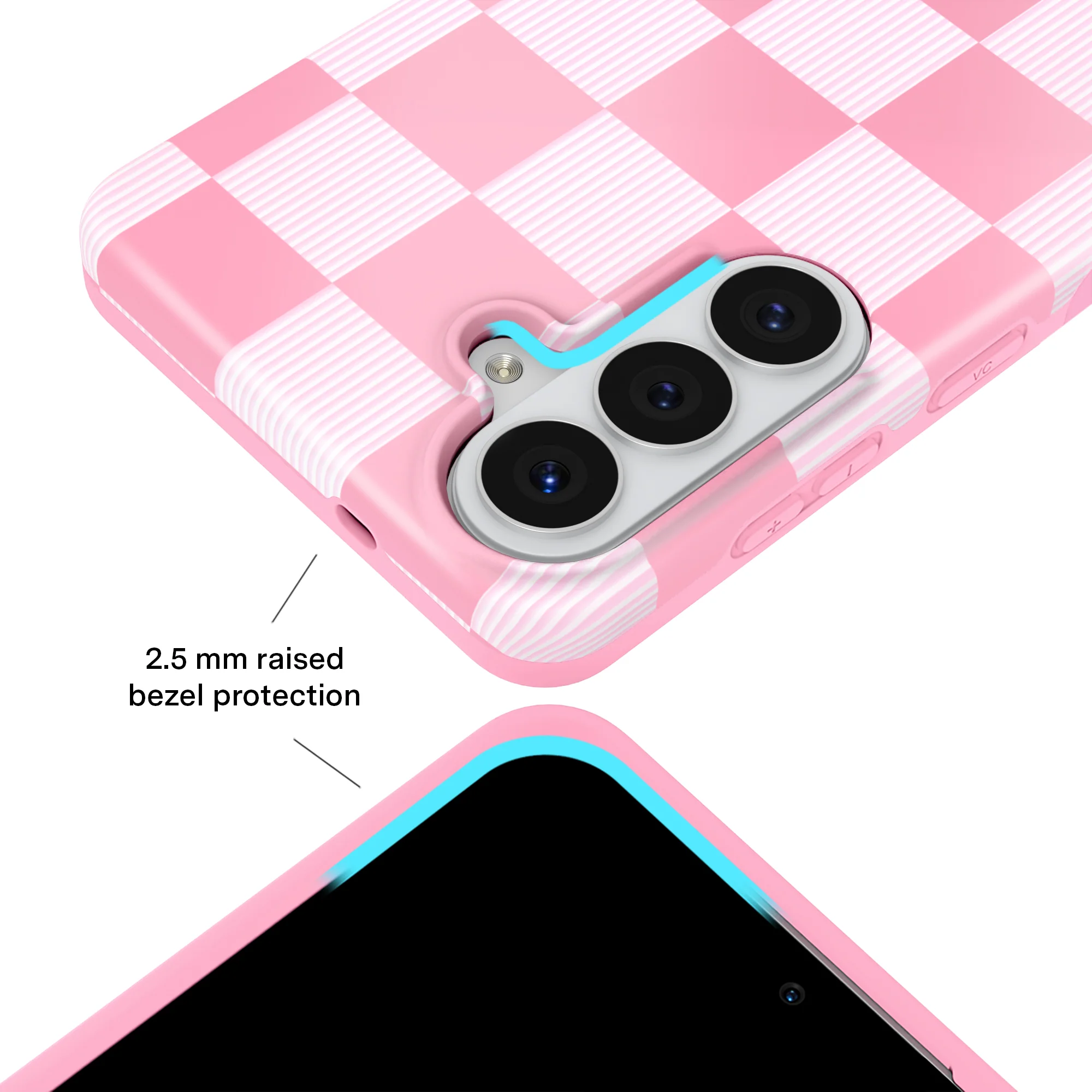 Pink Vibe Checkered Samsung Case - Image 68