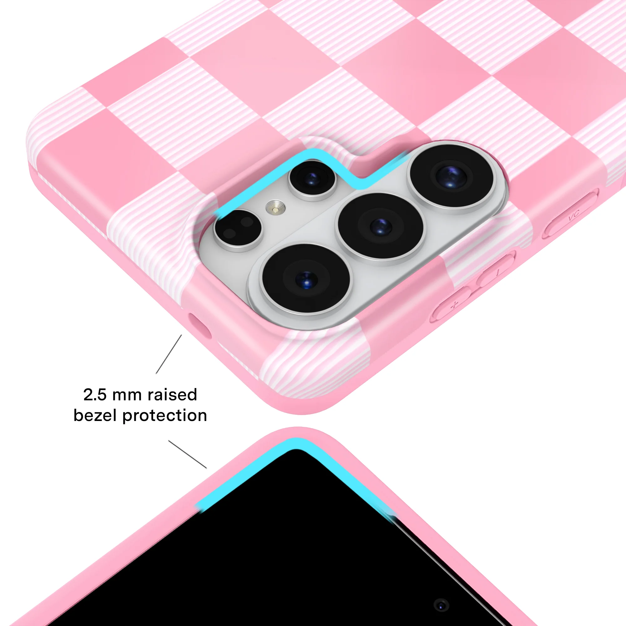 Pink Vibe Checkered Samsung Case - Image 73