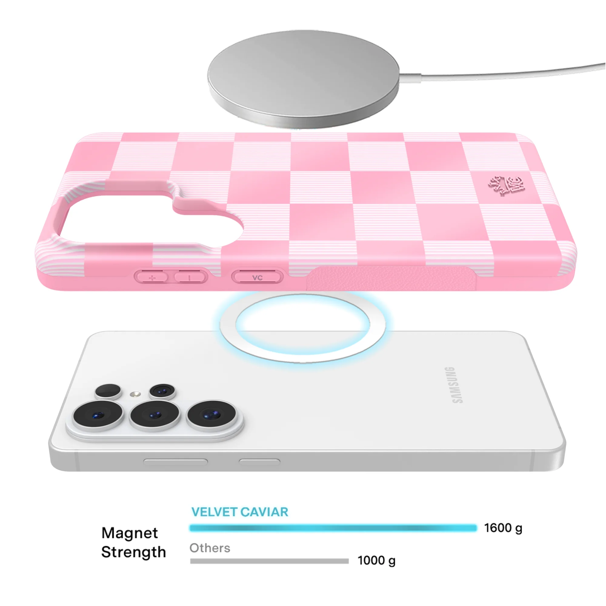 Pink Vibe Checkered Samsung Case - Image 74