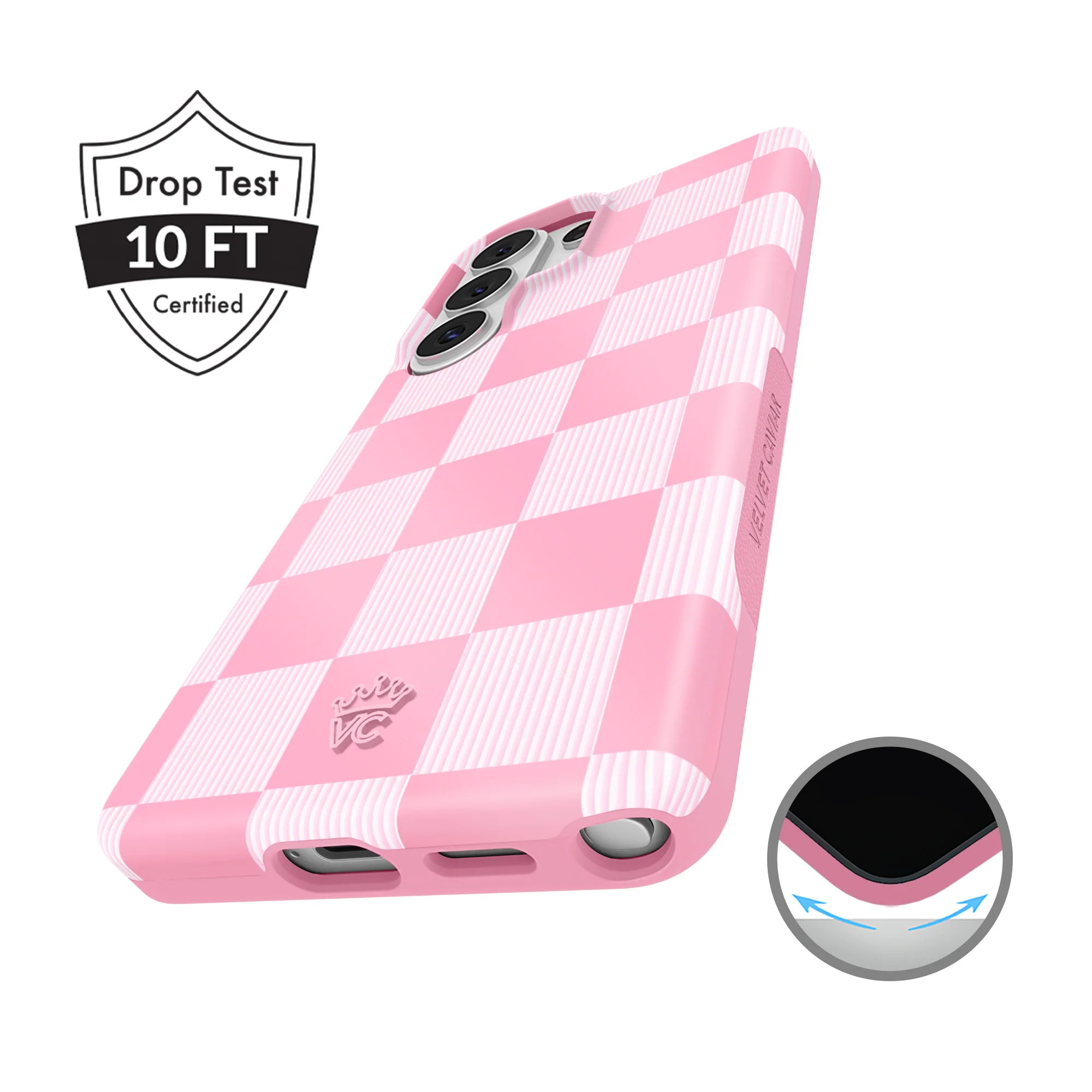 Pink Vibe Checkered Samsung Case - Image 75