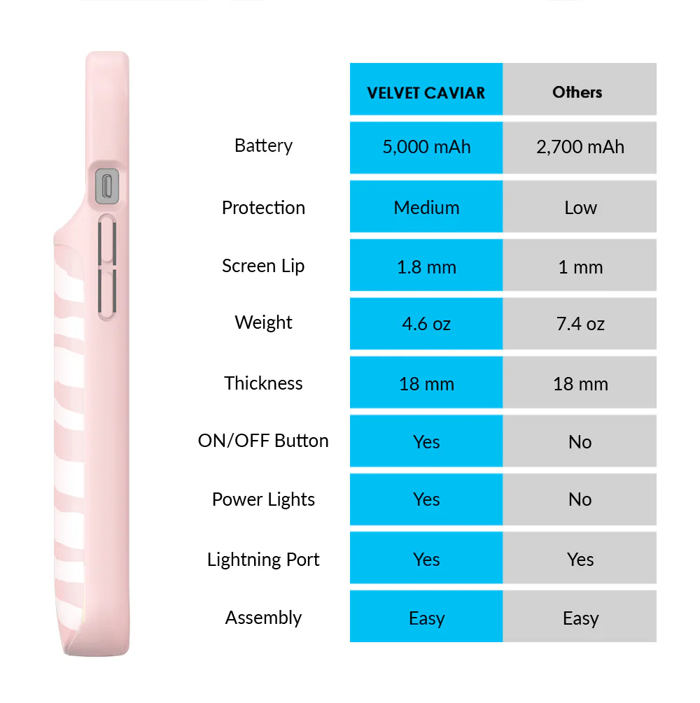 Pink Zebra iPhone Charging Case - Image 15