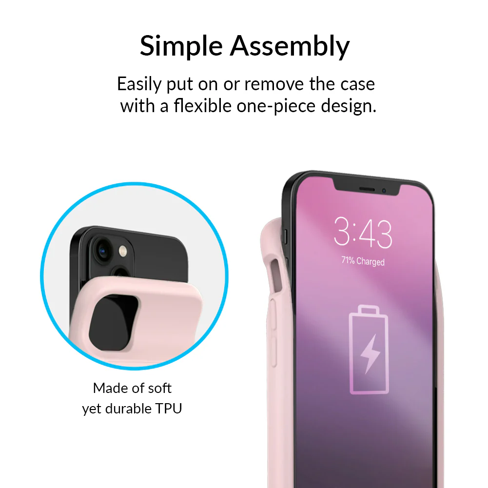 Pink Zebra iPhone Charging Case - Image 4