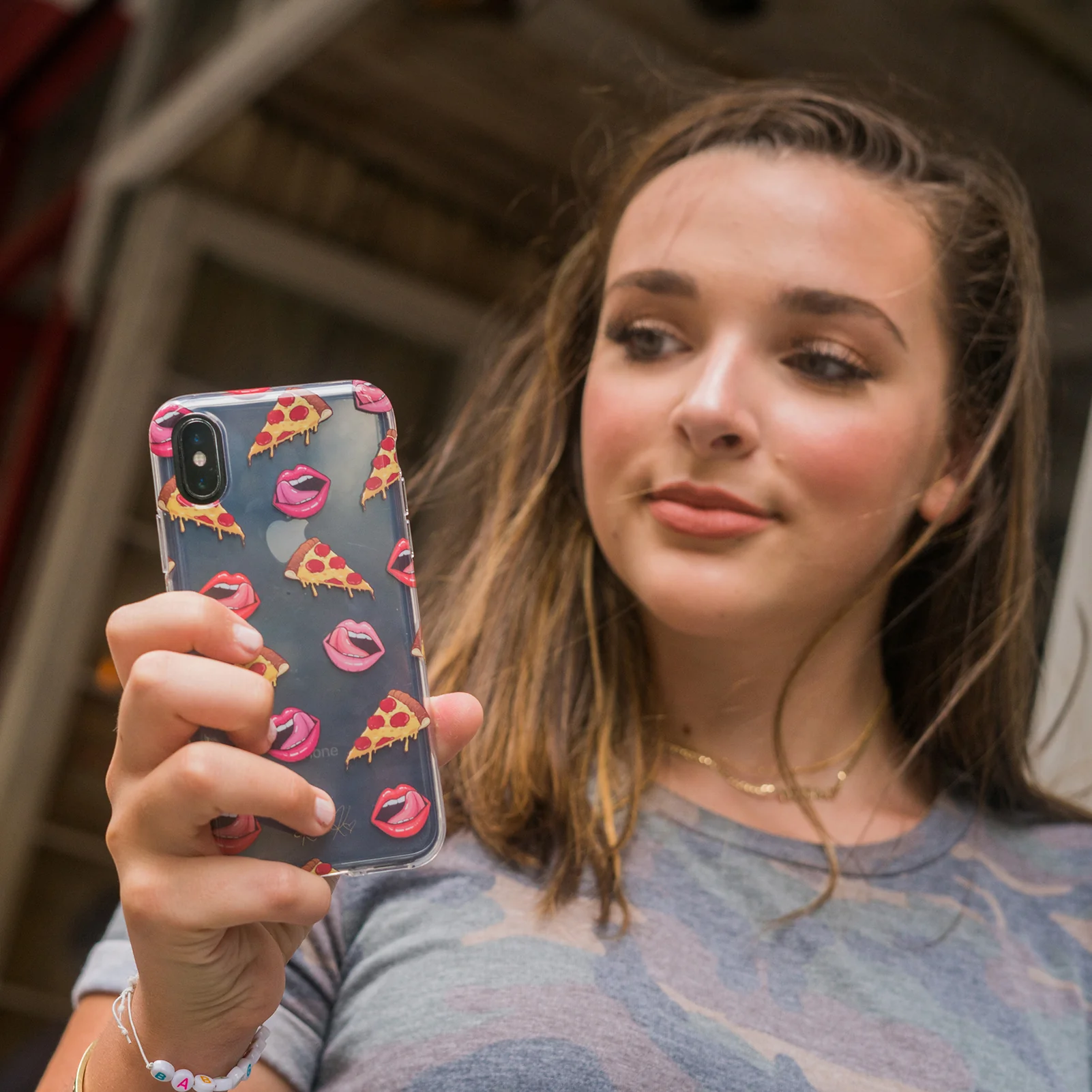 Pizza Lips iPhone Case by Kendall Vertes - Image 27