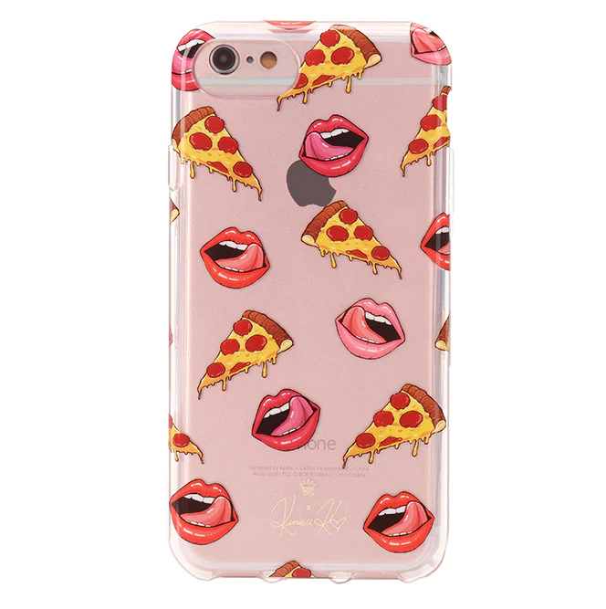 Pizza Lips iPhone Case by Kendall Vertes - Image 31